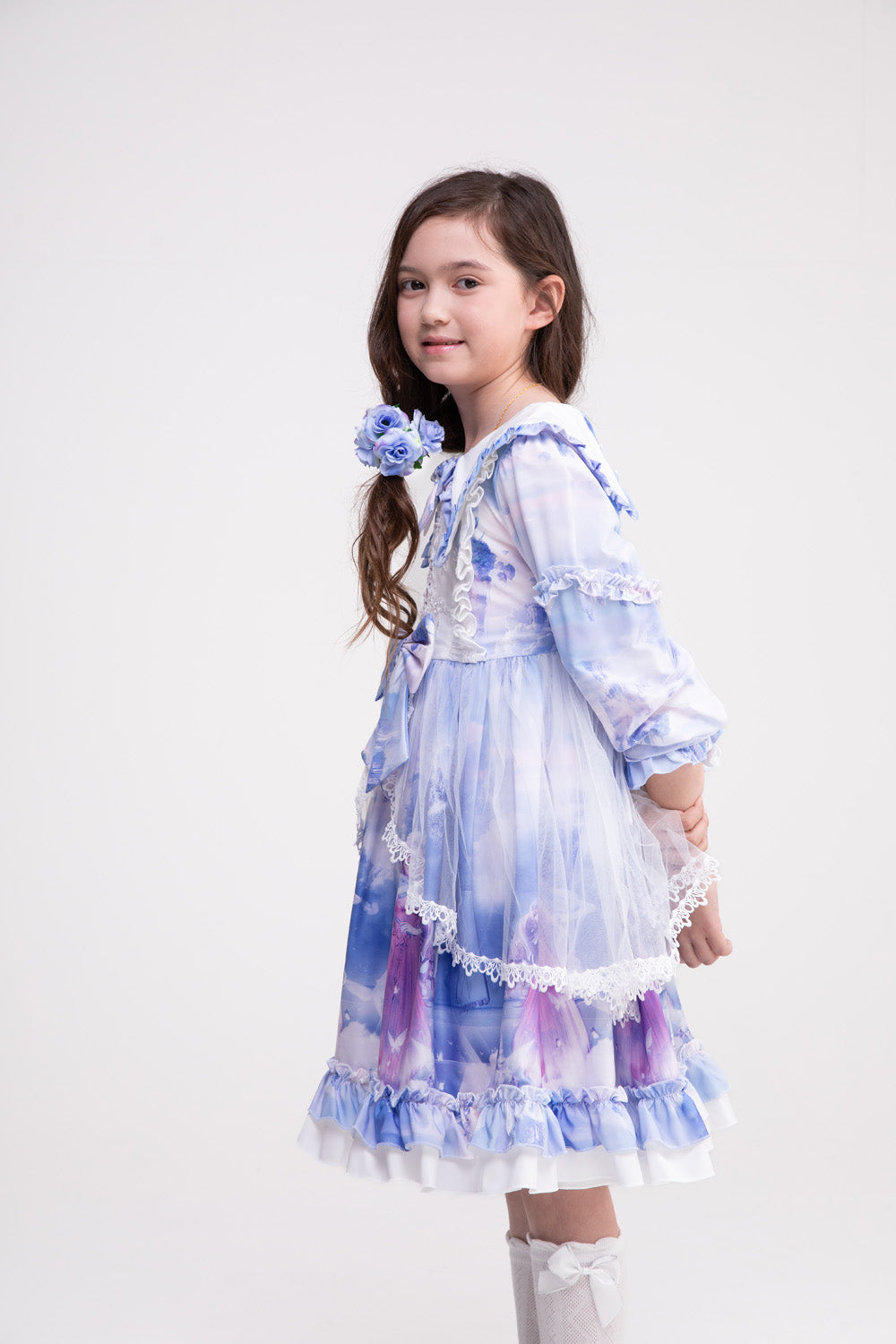 Brianna Printed Ruffled Dress