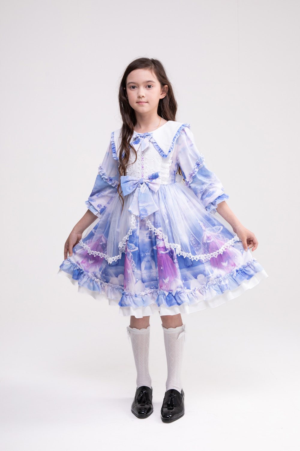 Brianna Printed Ruffled Dress
