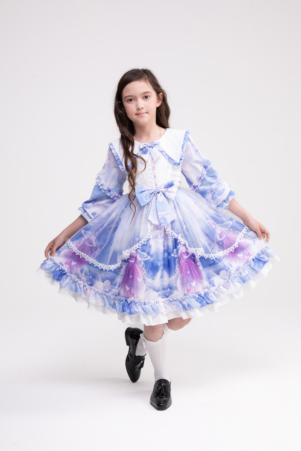 Brianna Printed Ruffled Dress
