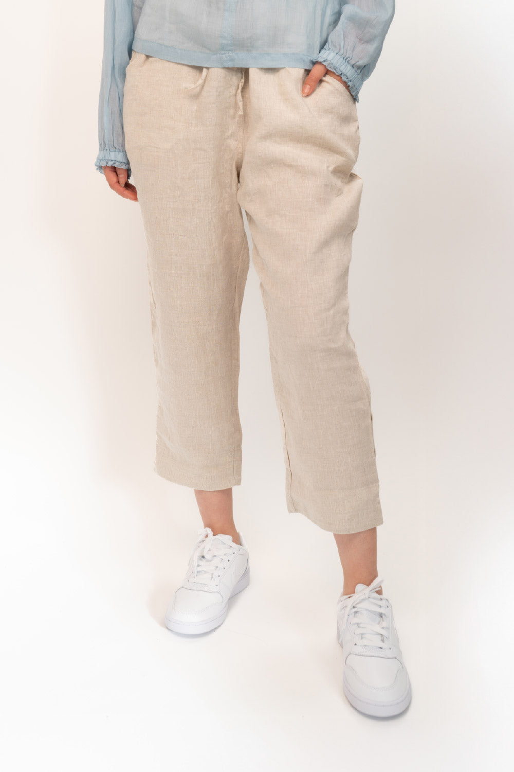 Topaz Linen Pants (Green)