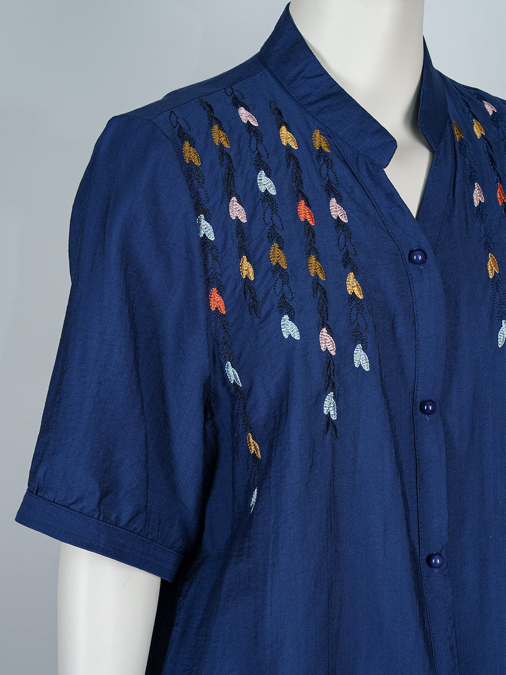 Leaf Trail Embroidered Blouse