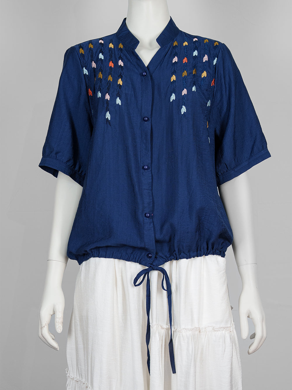 Leaf Trail Embroidered Blouse