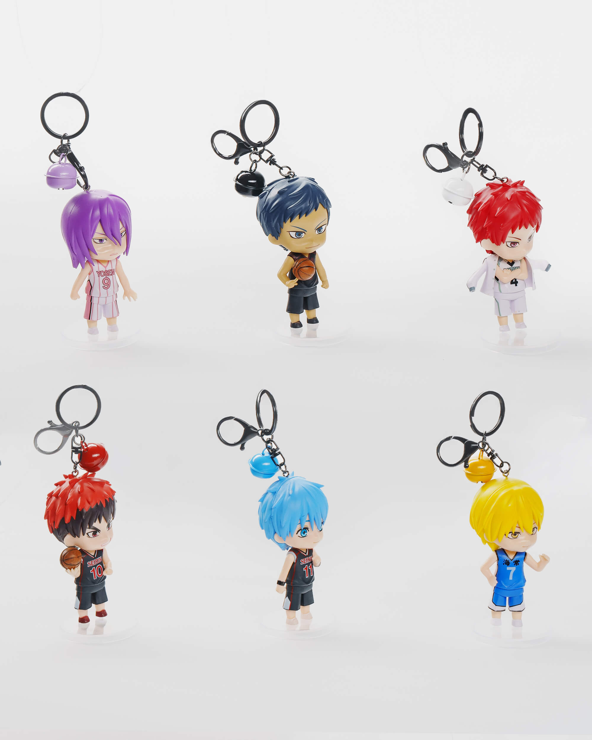 Kuroko’s Basketball Keychain Set (6 pcs)