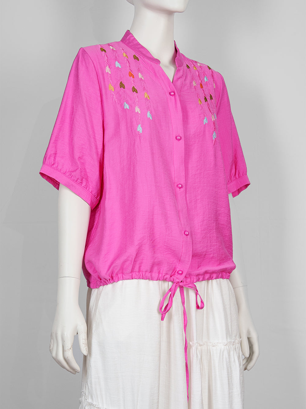 Leaf Trail Embroidered Blouse