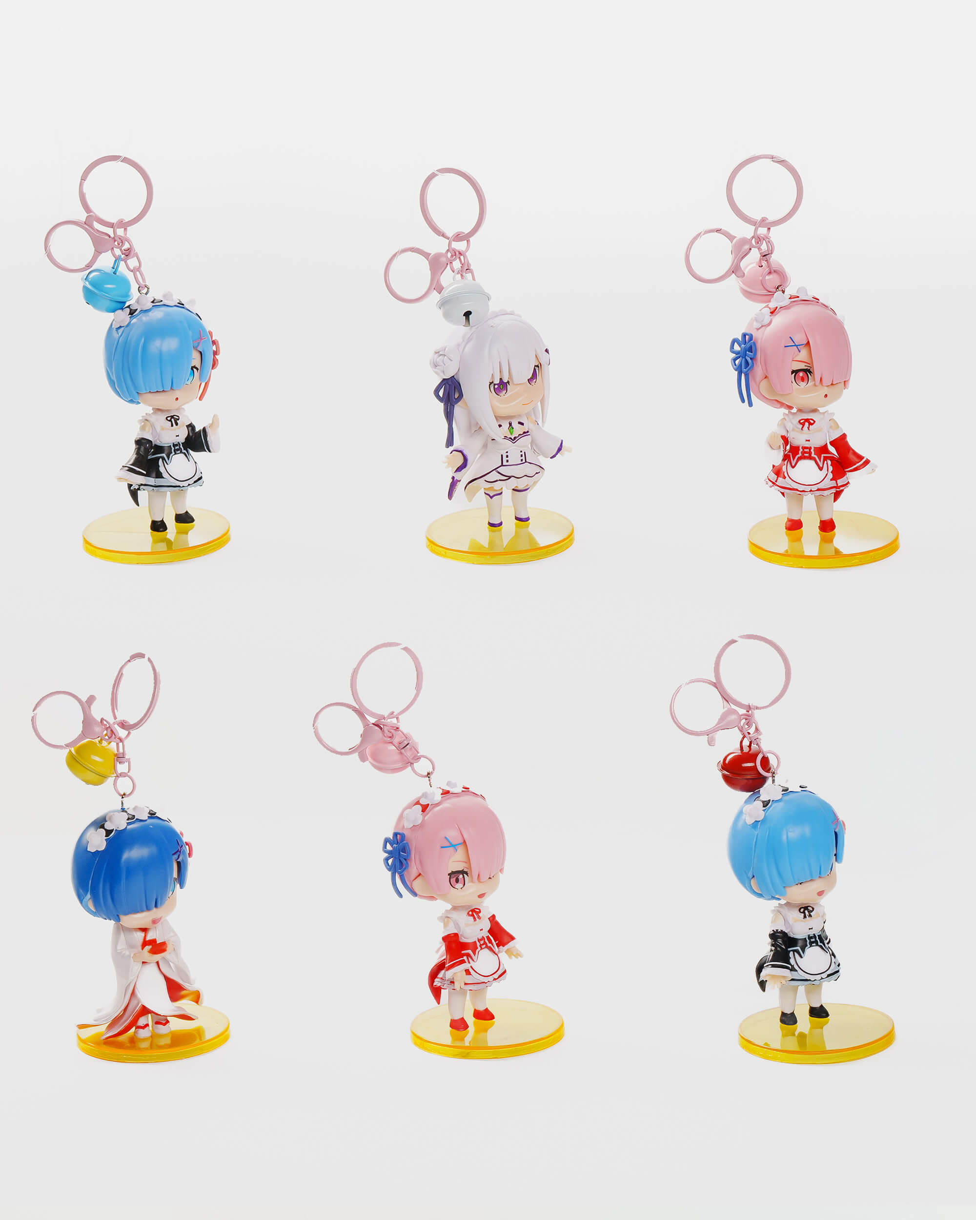 Re Zero Chibi Keychain Set (6 pcs)