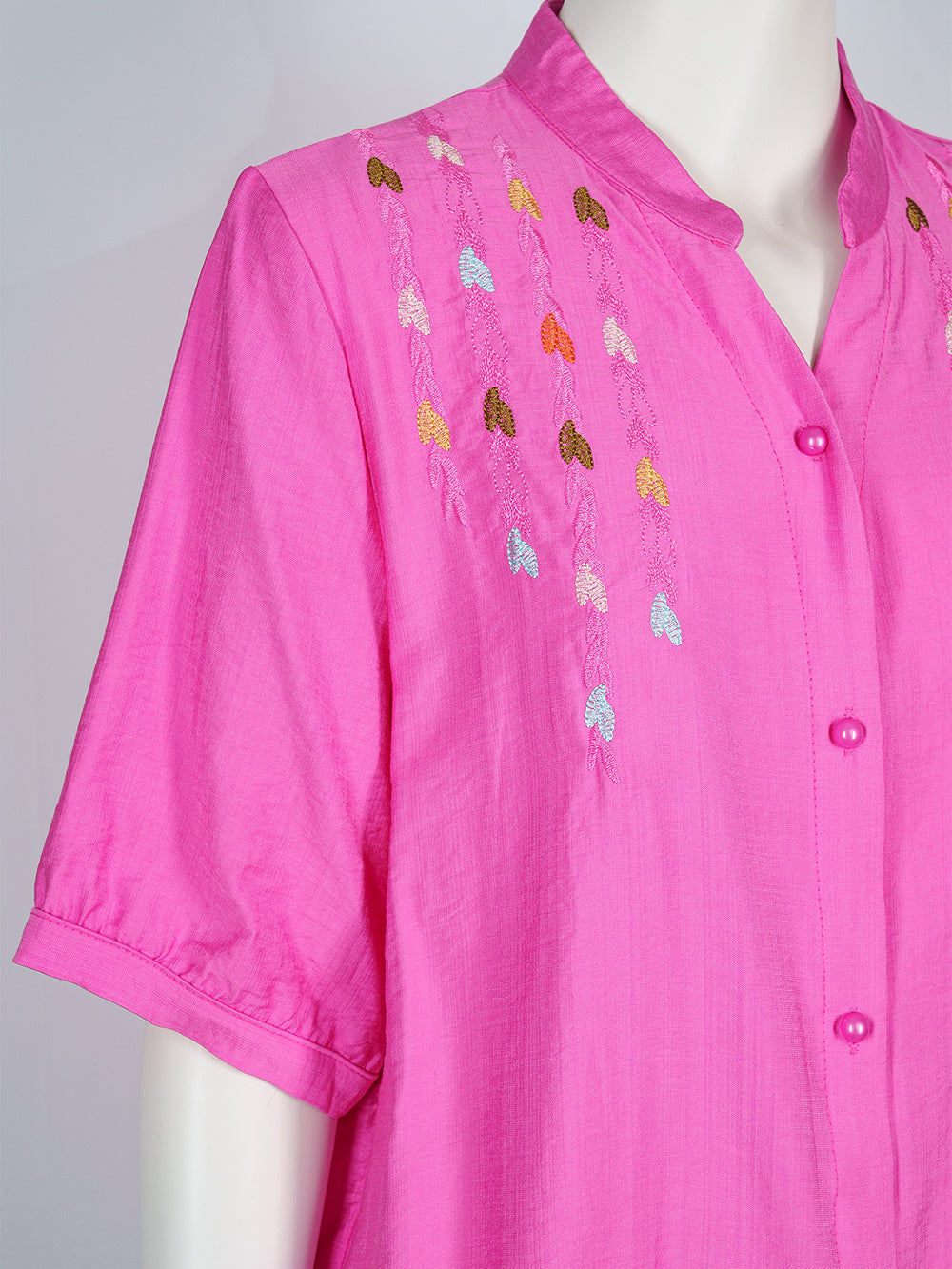 Leaf Trail Embroidered Blouse