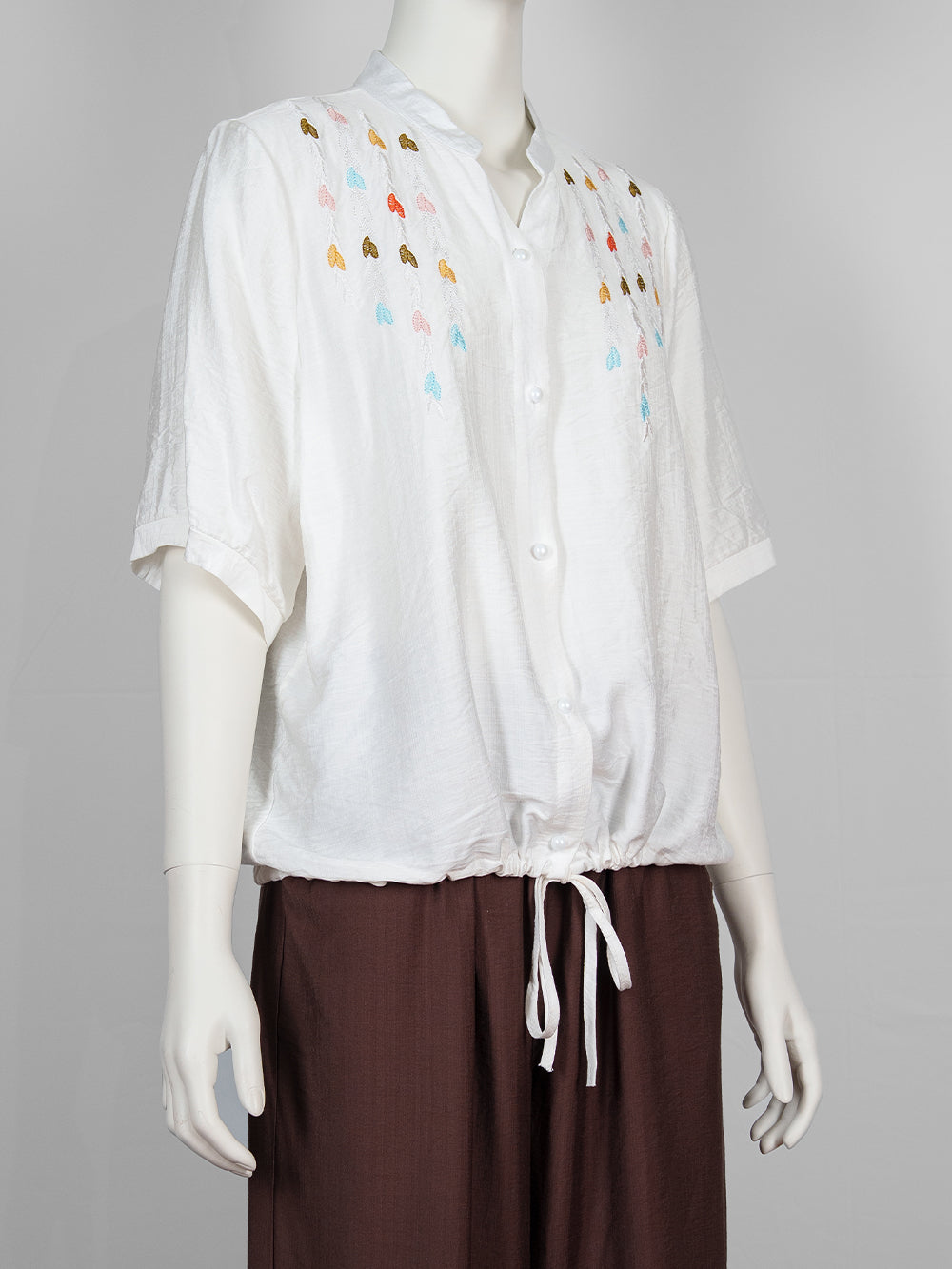 Leaf Trail Embroidered Blouse