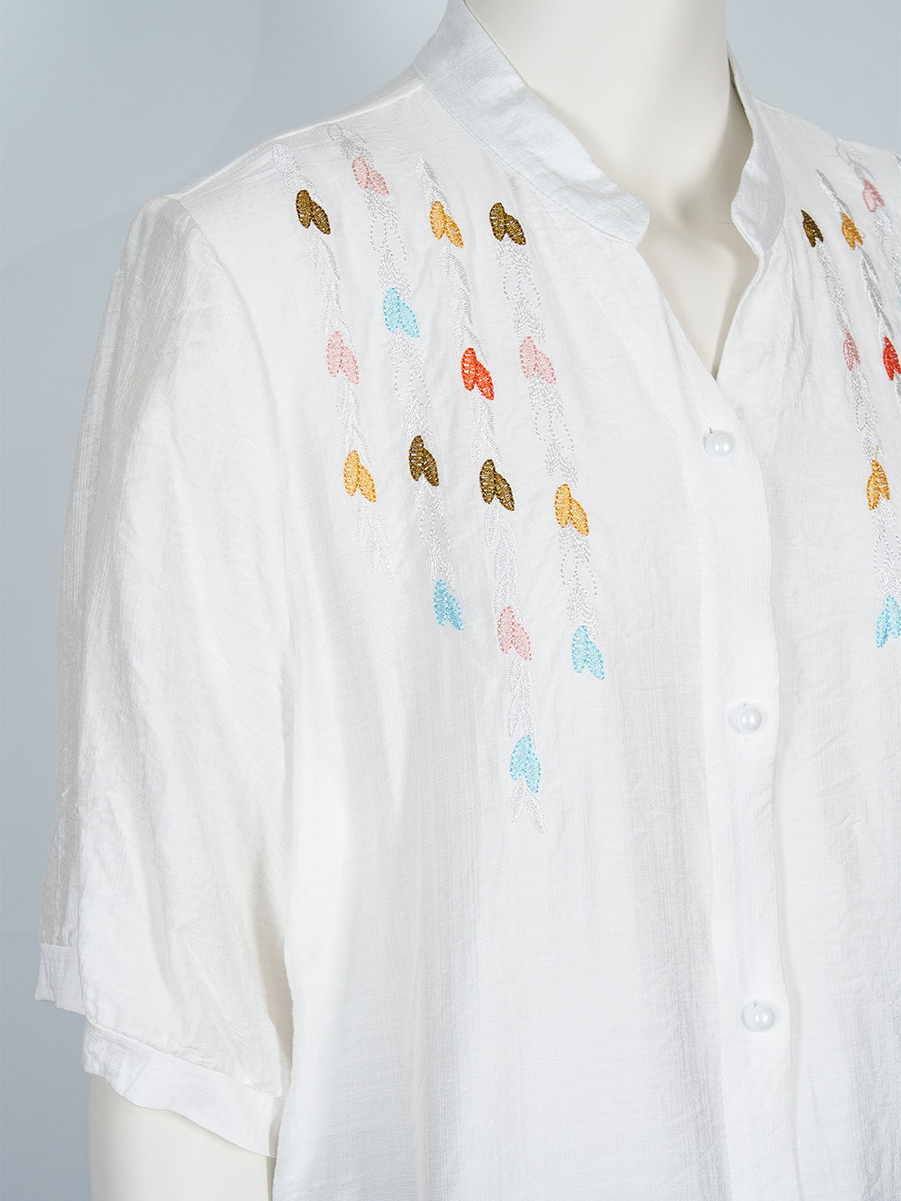 Leaf Trail Embroidered Blouse