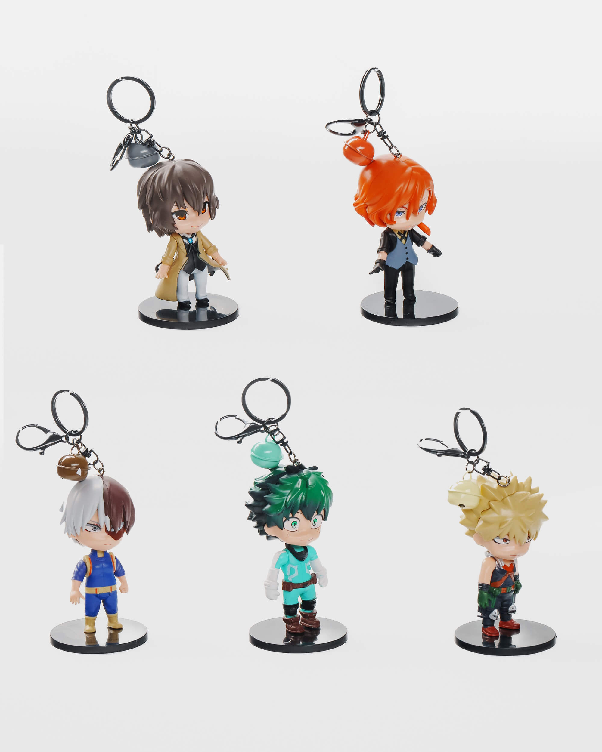 Anime Heroes Keychain Set (5 pcs)