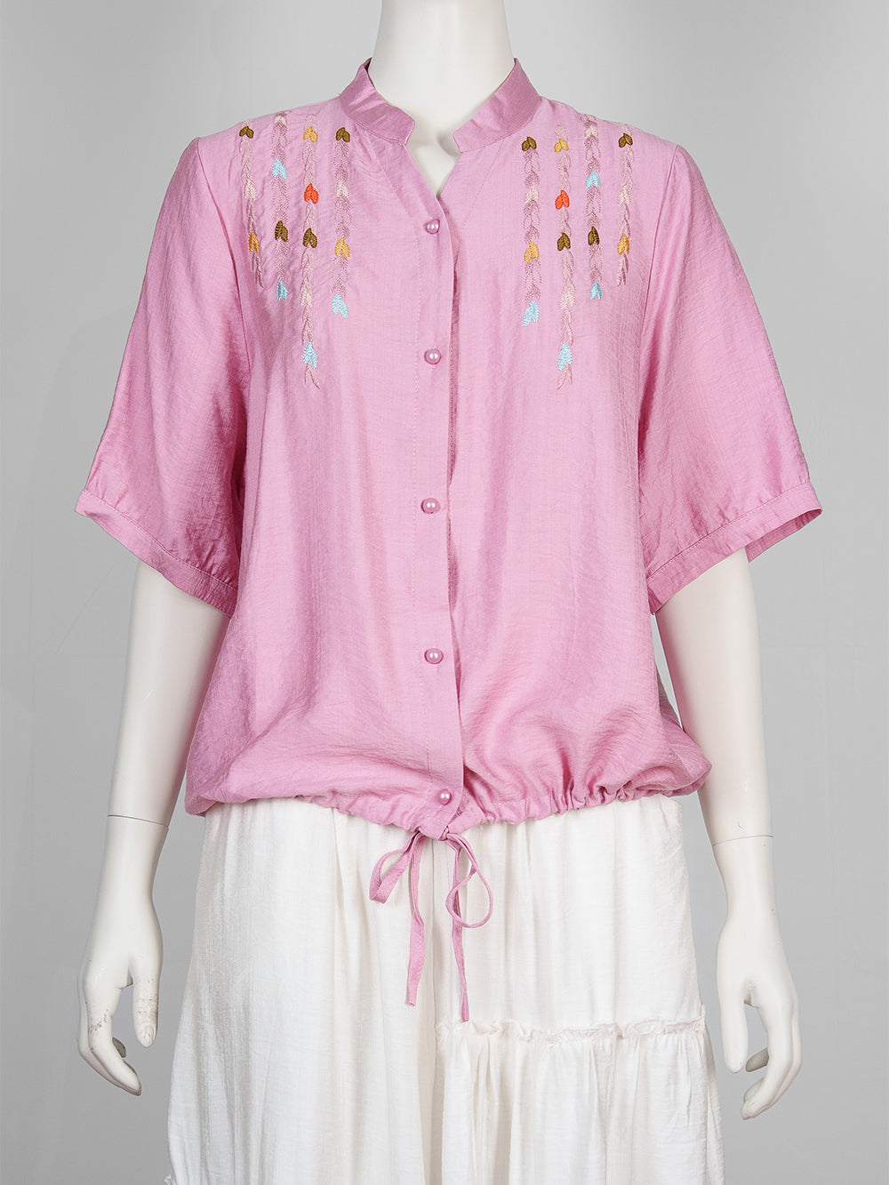 Leaf Trail Embroidered Blouse