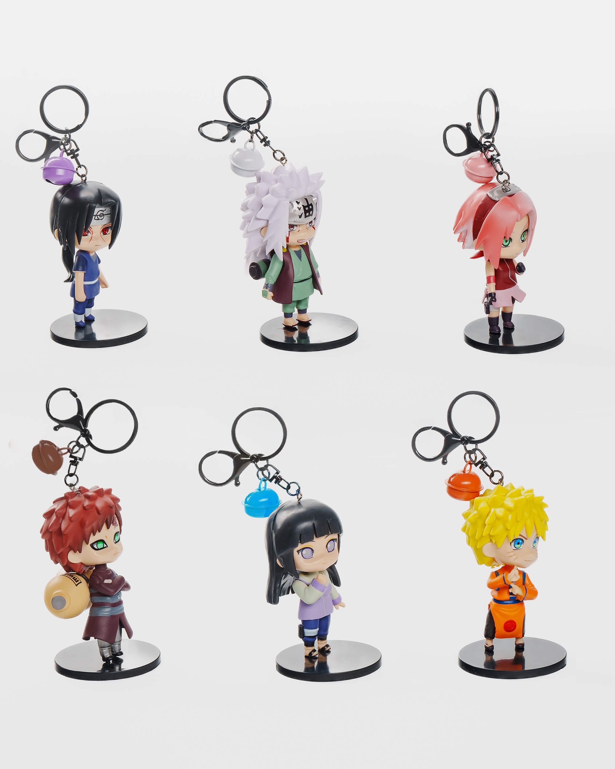 Naruto Classic Keychain Set (6 pcs) – Leaf Village Legends