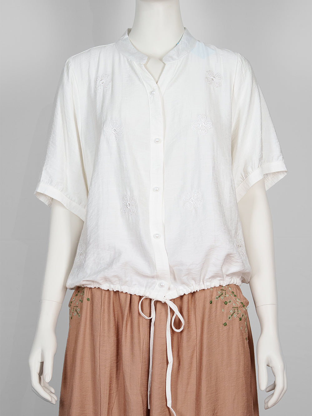 Bloom Dot Embroidered Blouse