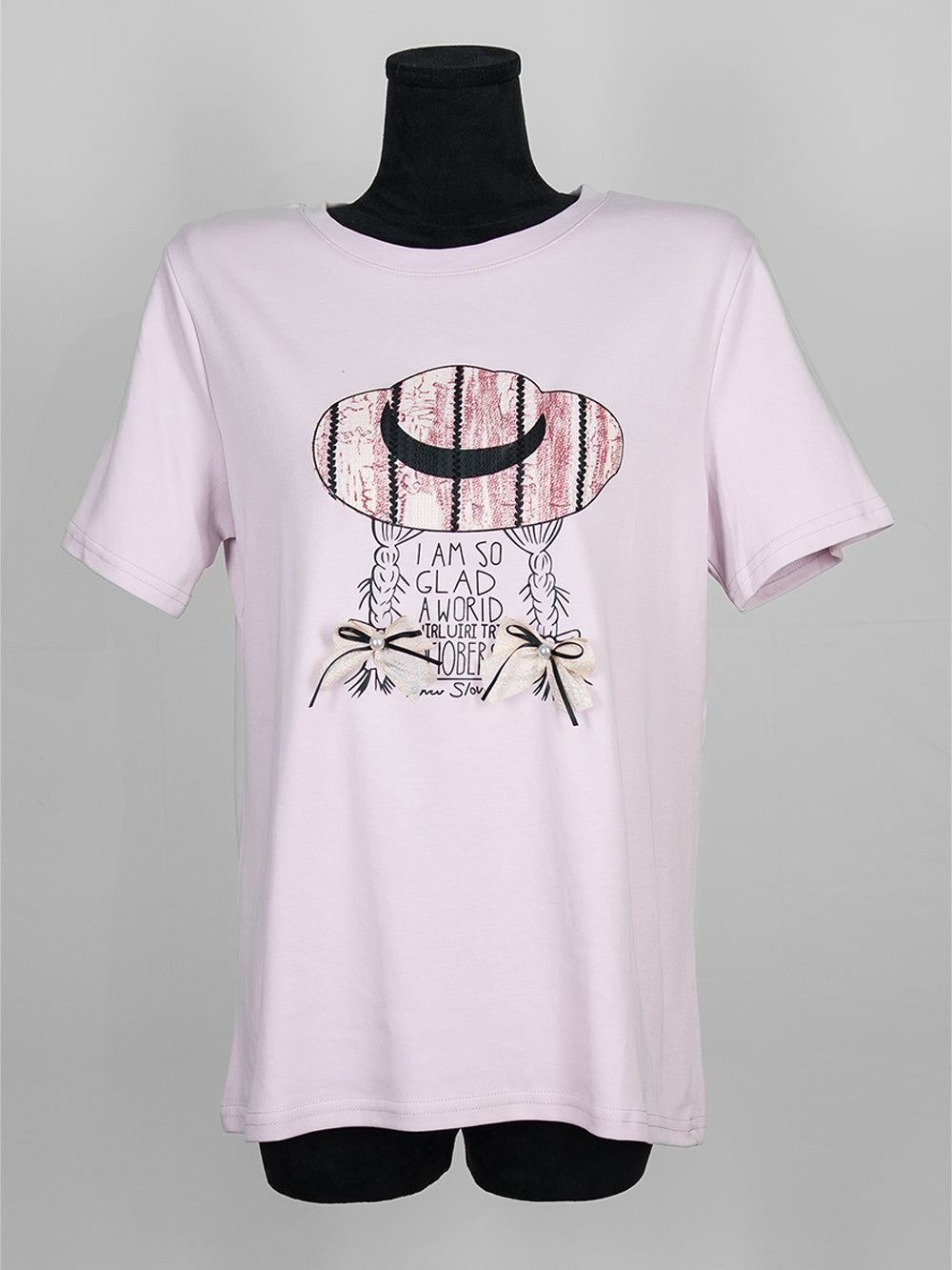 October Girl Ribbon Bow Tee