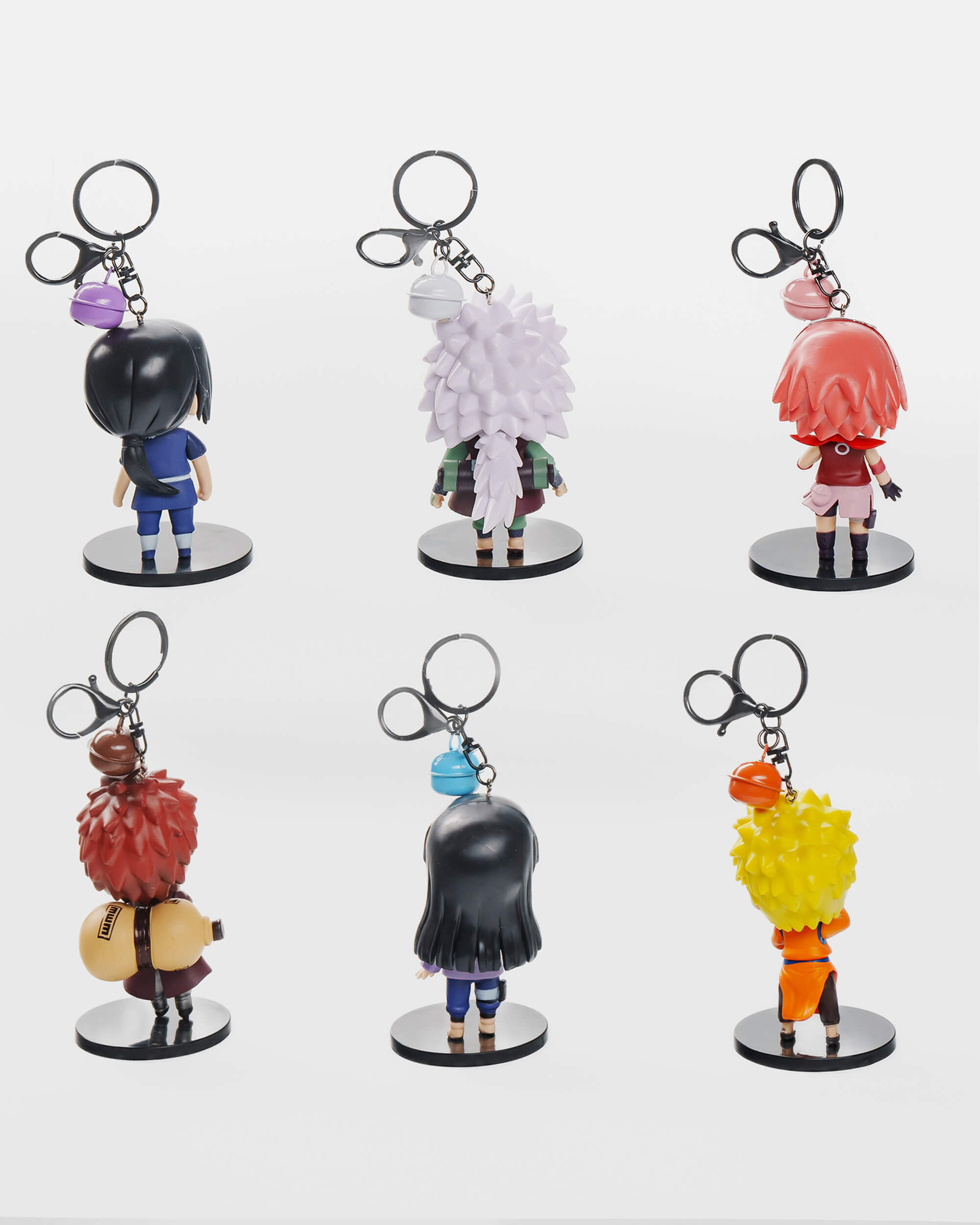 Naruto Classic Keychain Set (6 pcs) – Leaf Village Legends