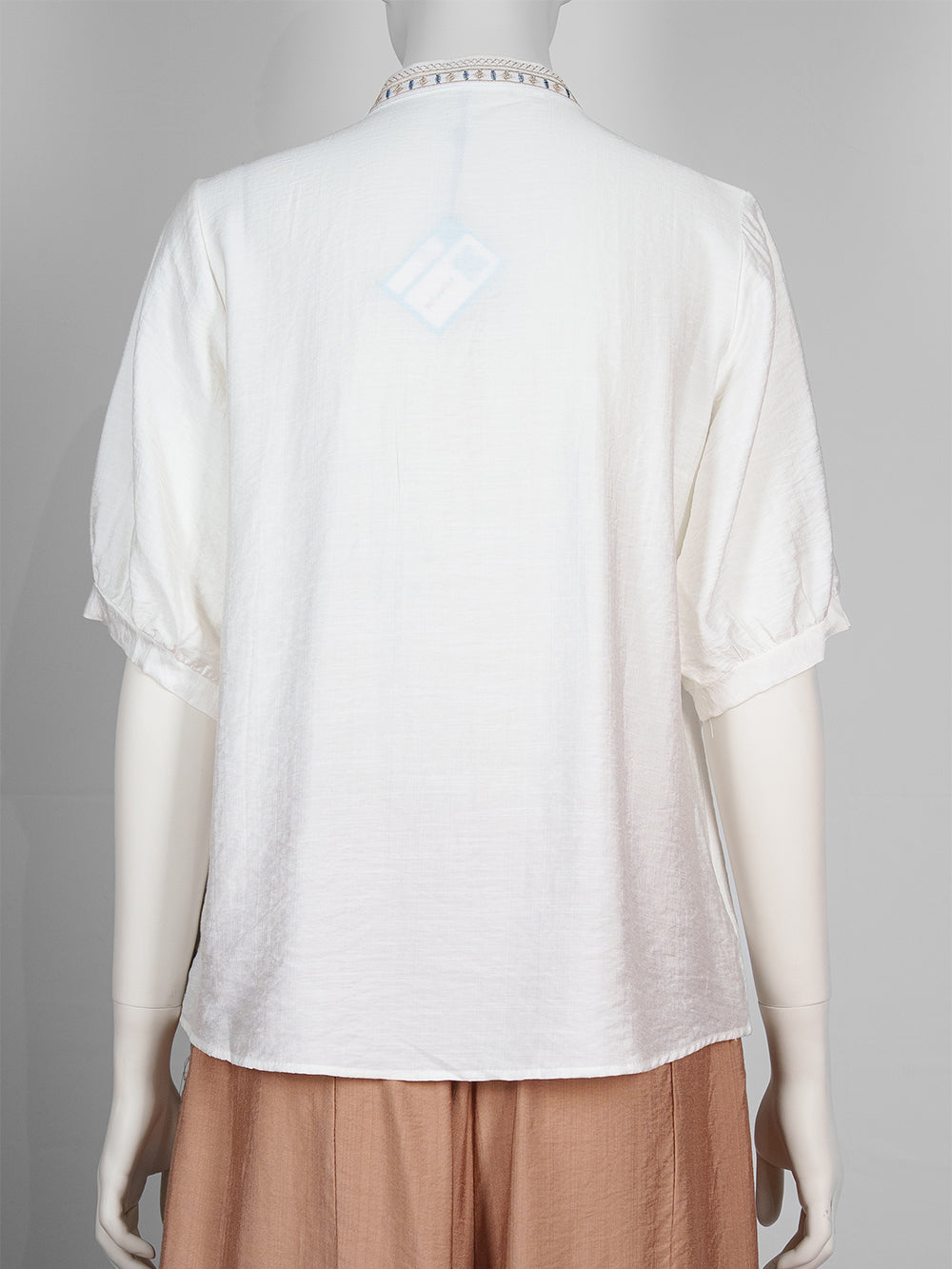 Heritage Yoke Embroidered Blouse