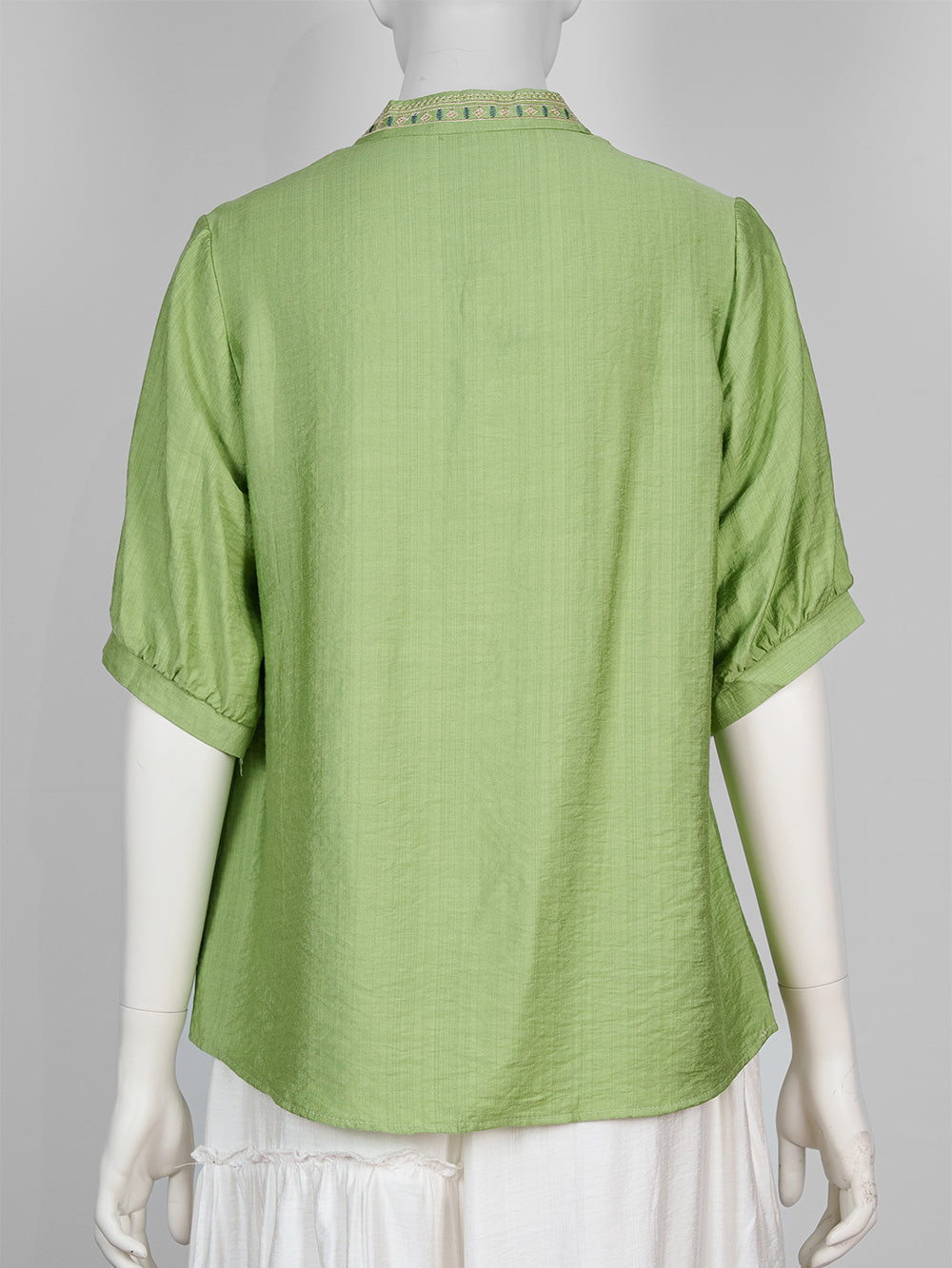 Heritage Yoke Embroidered Blouse