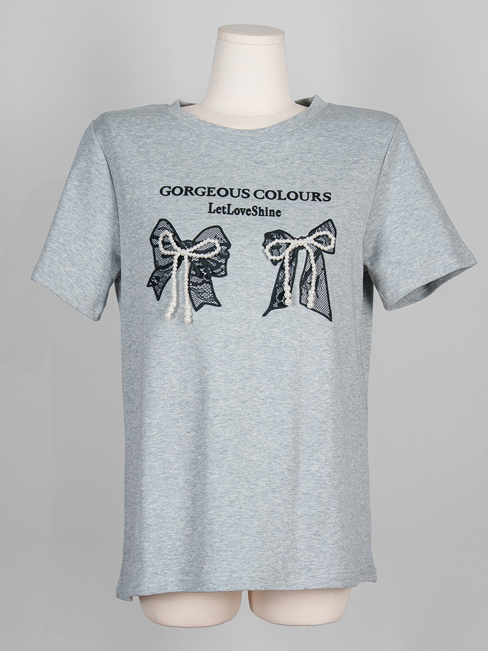 Gorgeous Colours Pearl Bow Tee