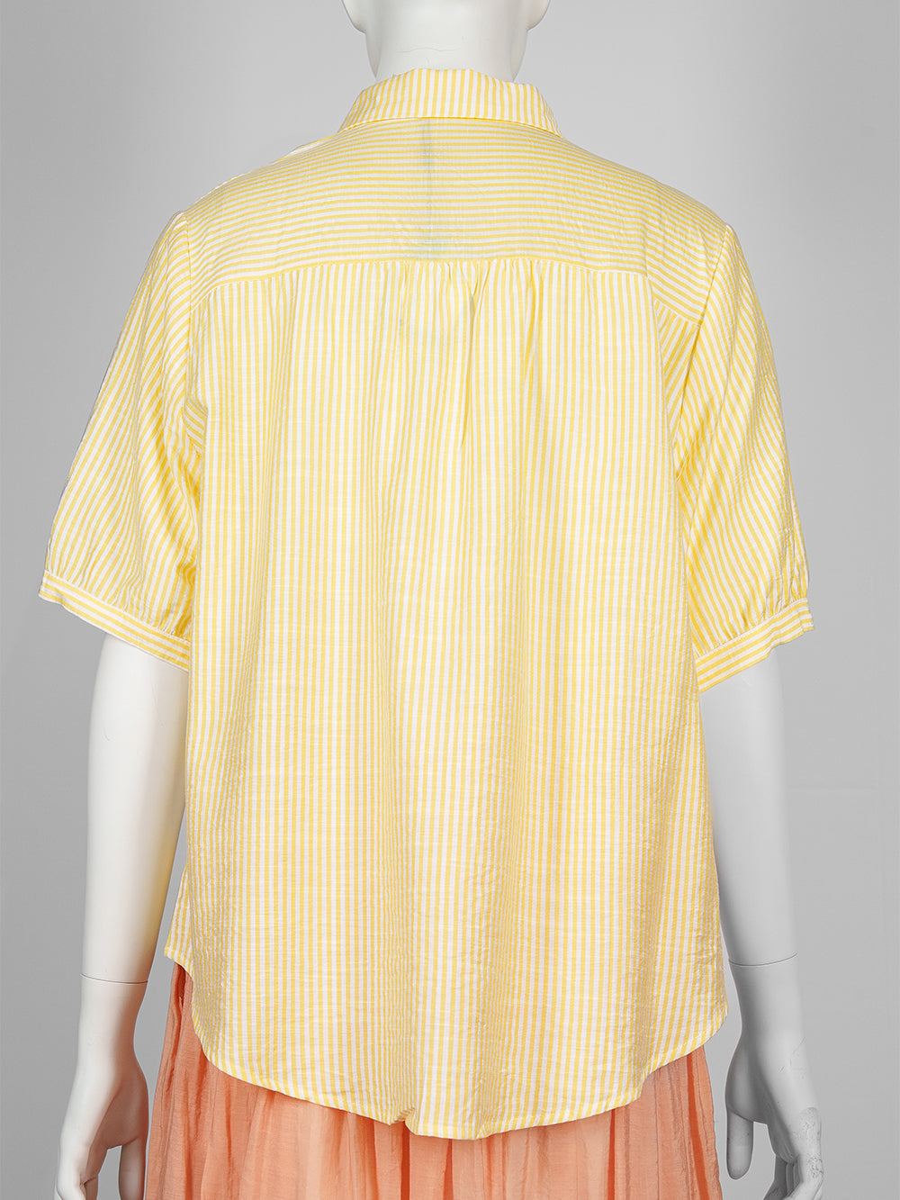 Striped Floral Embroidered Blouse