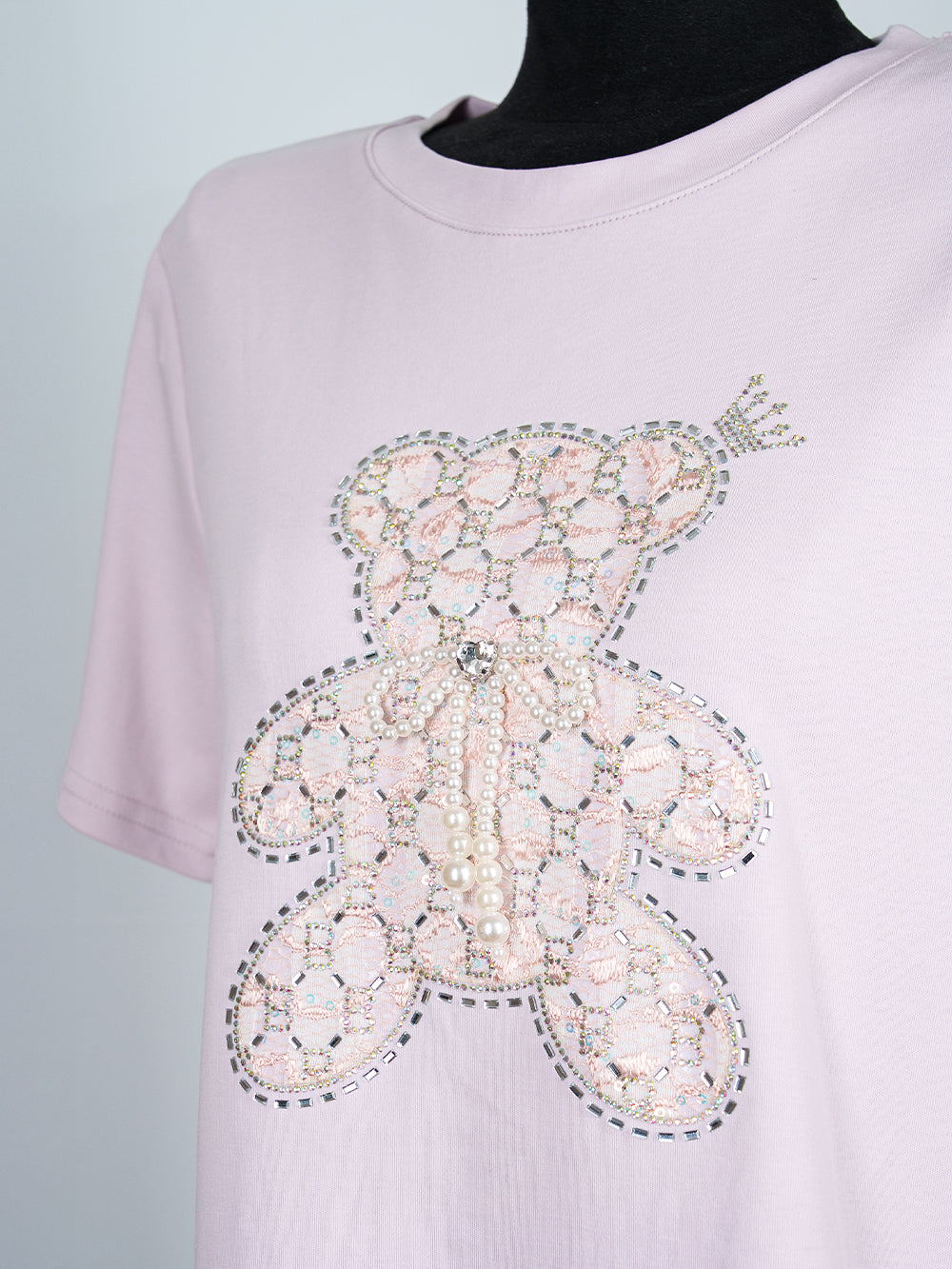 Crystal Teddy Lace Tee