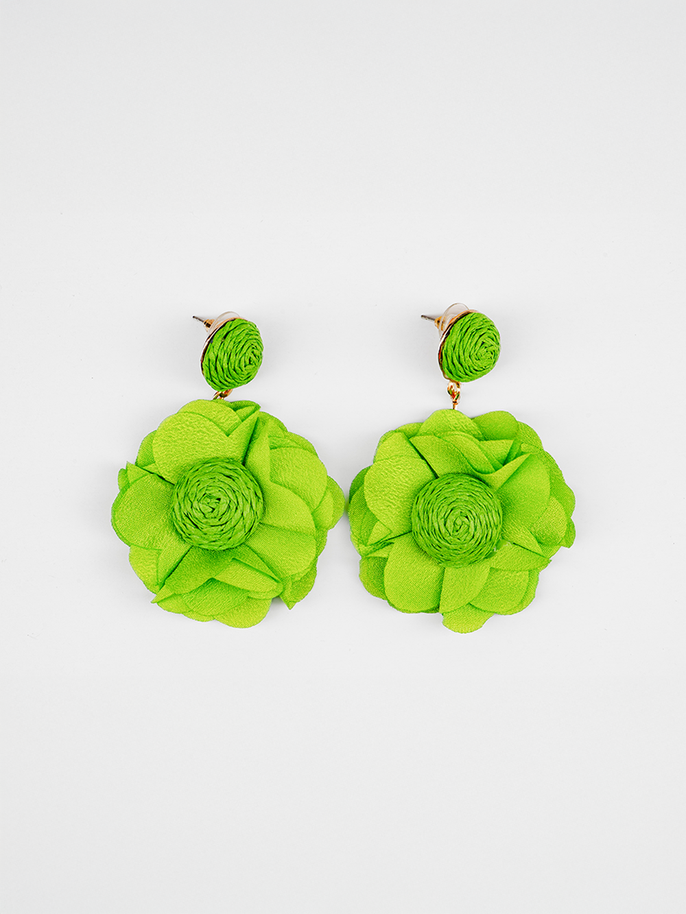Camellia Raffia Bloom Earrings