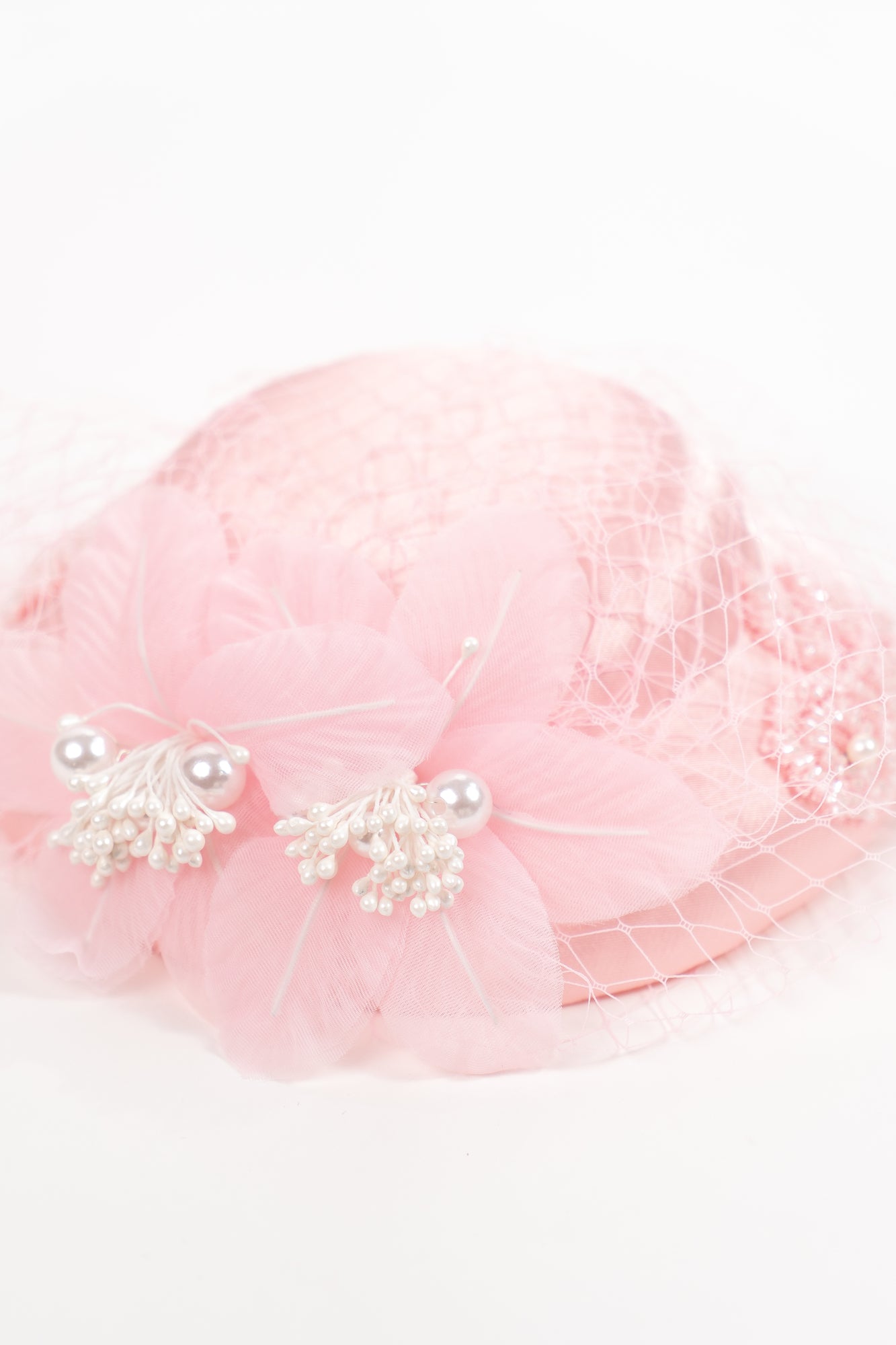 Beaded Flower Fascinator Hat