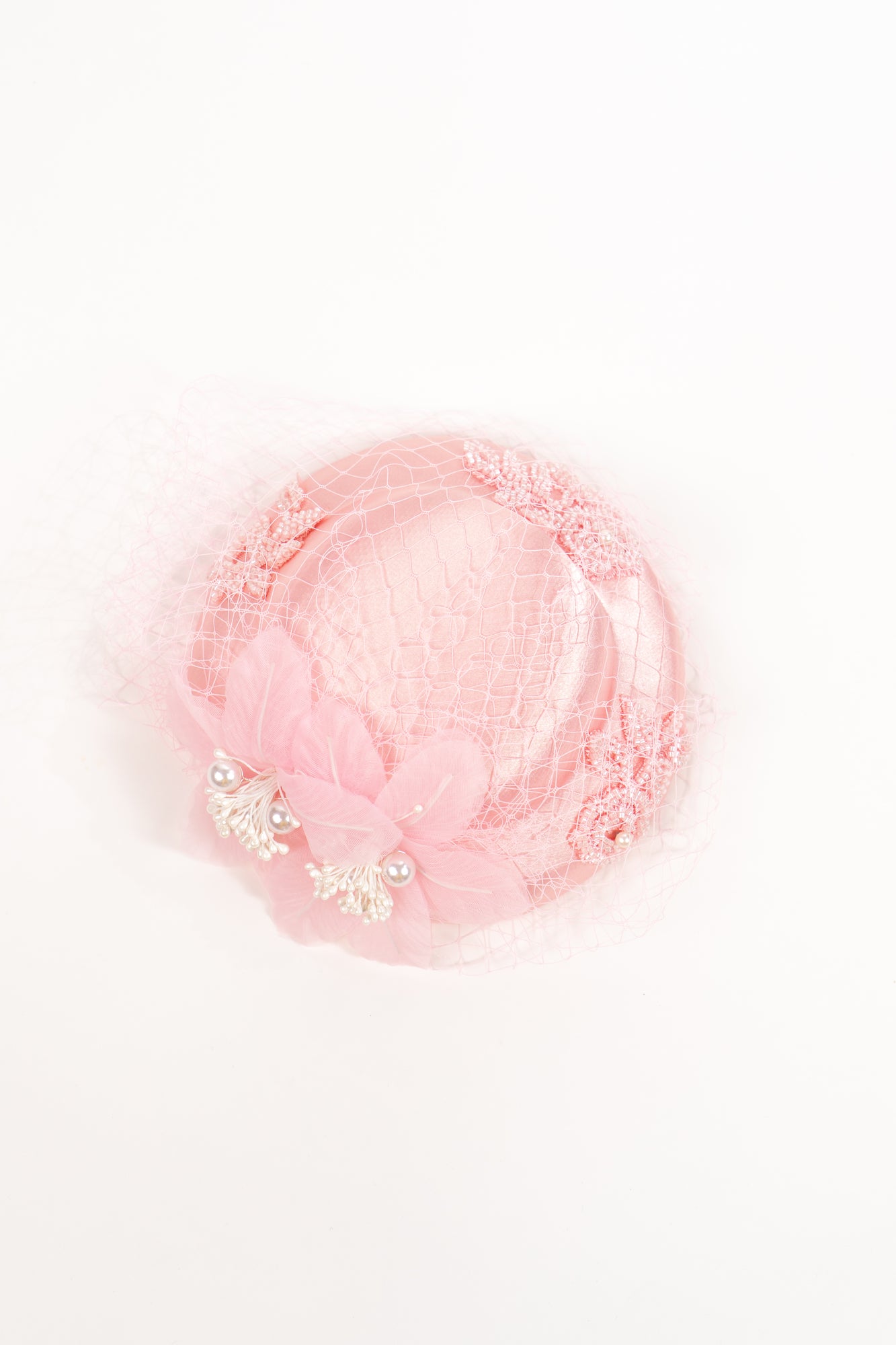 Beaded Flower Fascinator Hat