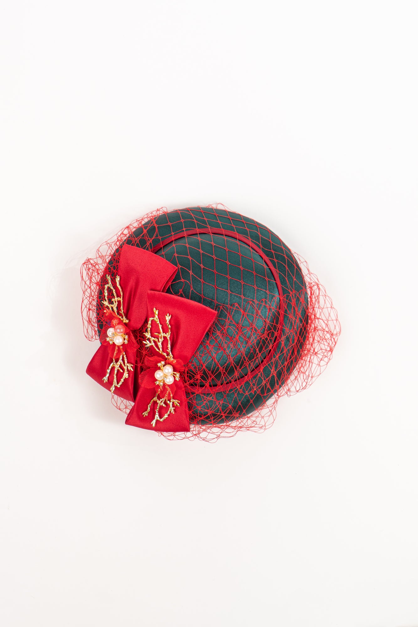 Elegant Golden Twig Fascinator Hat