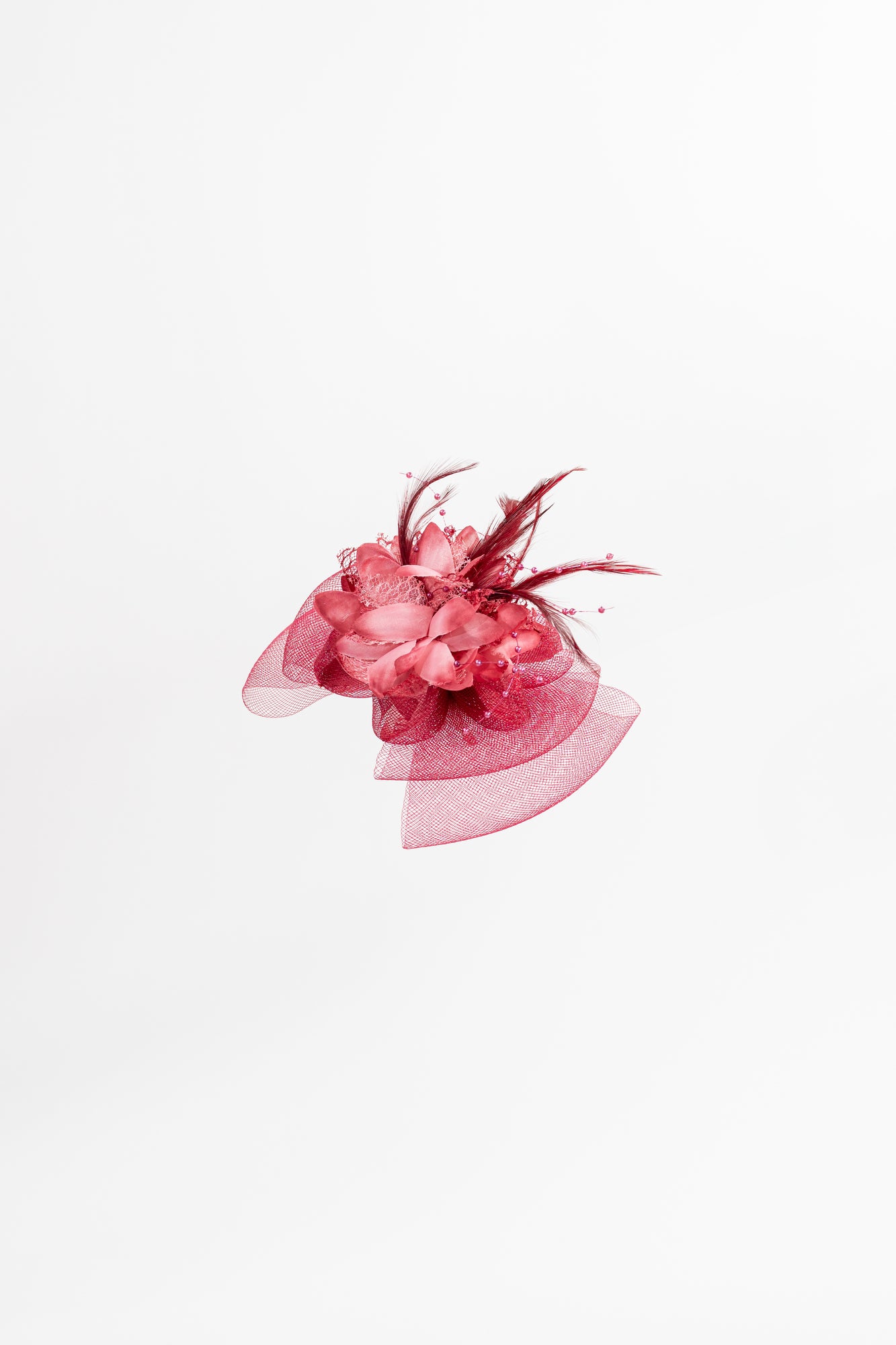Flower & Feathers Bow Fascinator