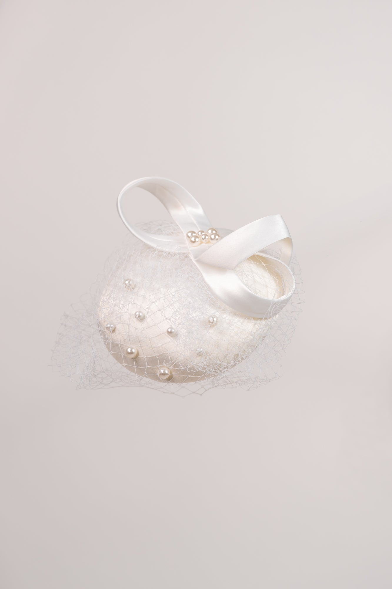 Infinity Ribbon with Pearls Hat