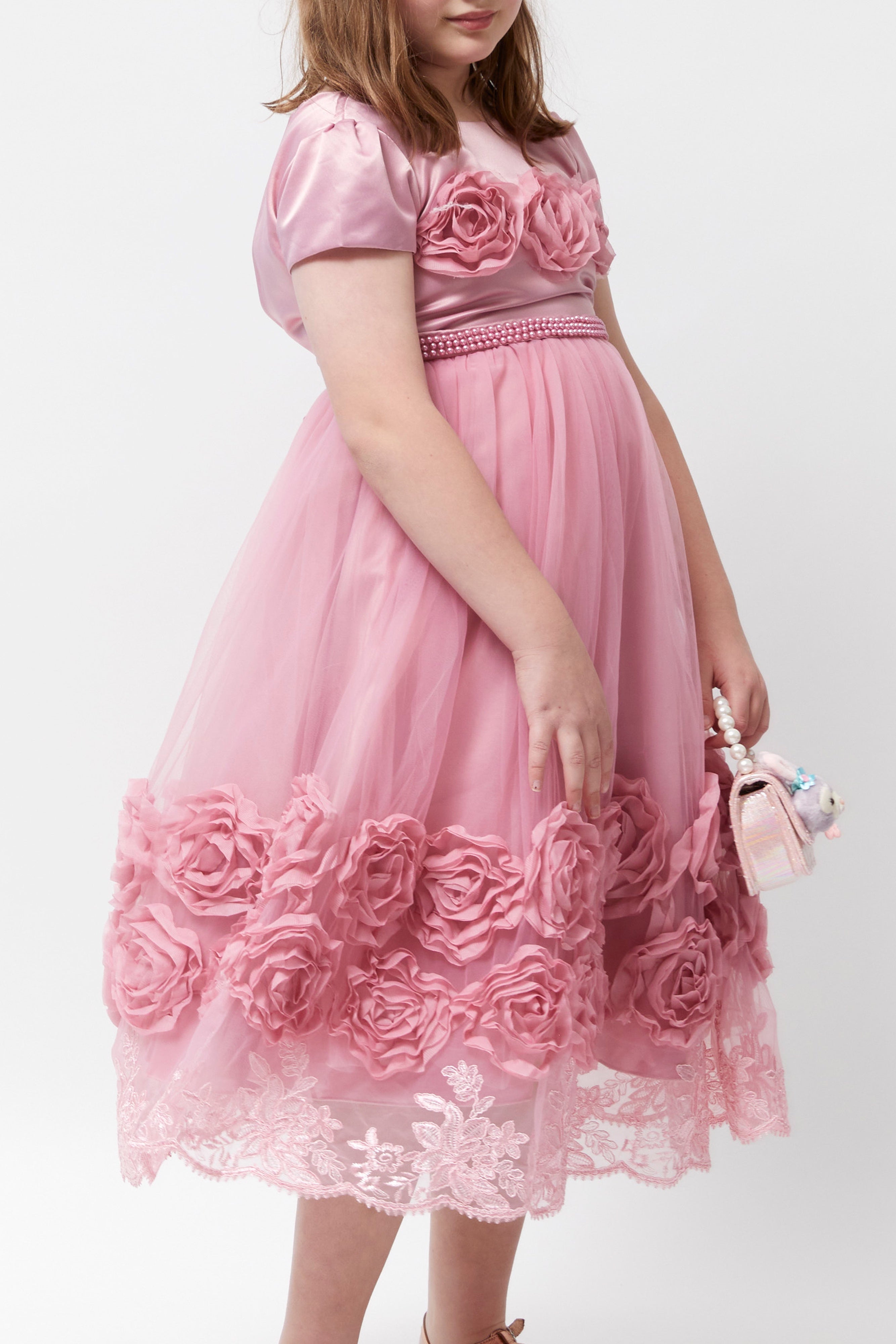 Silk Roses Dress (Pink)