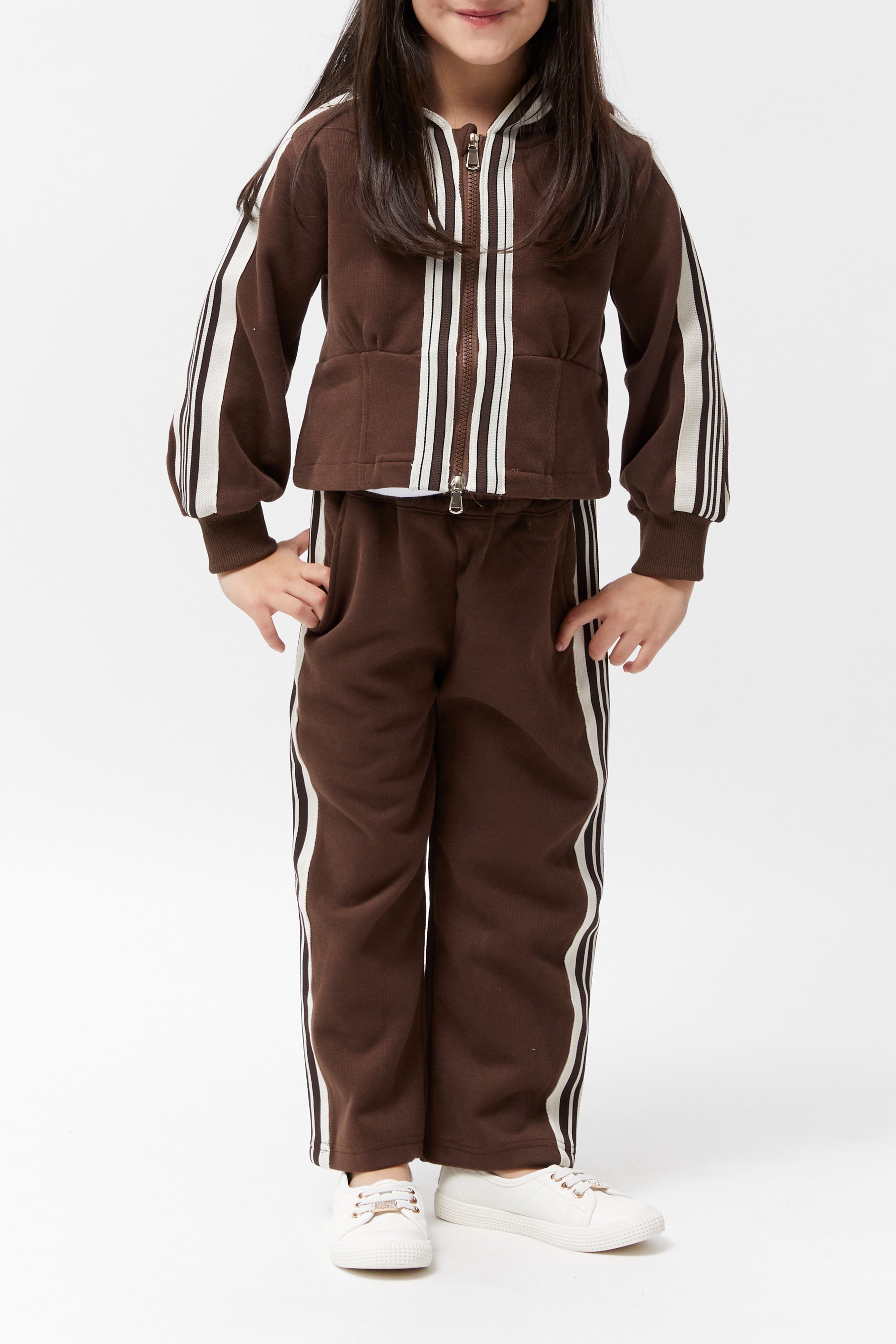 Sports Tracksuit Set (Chocolate)