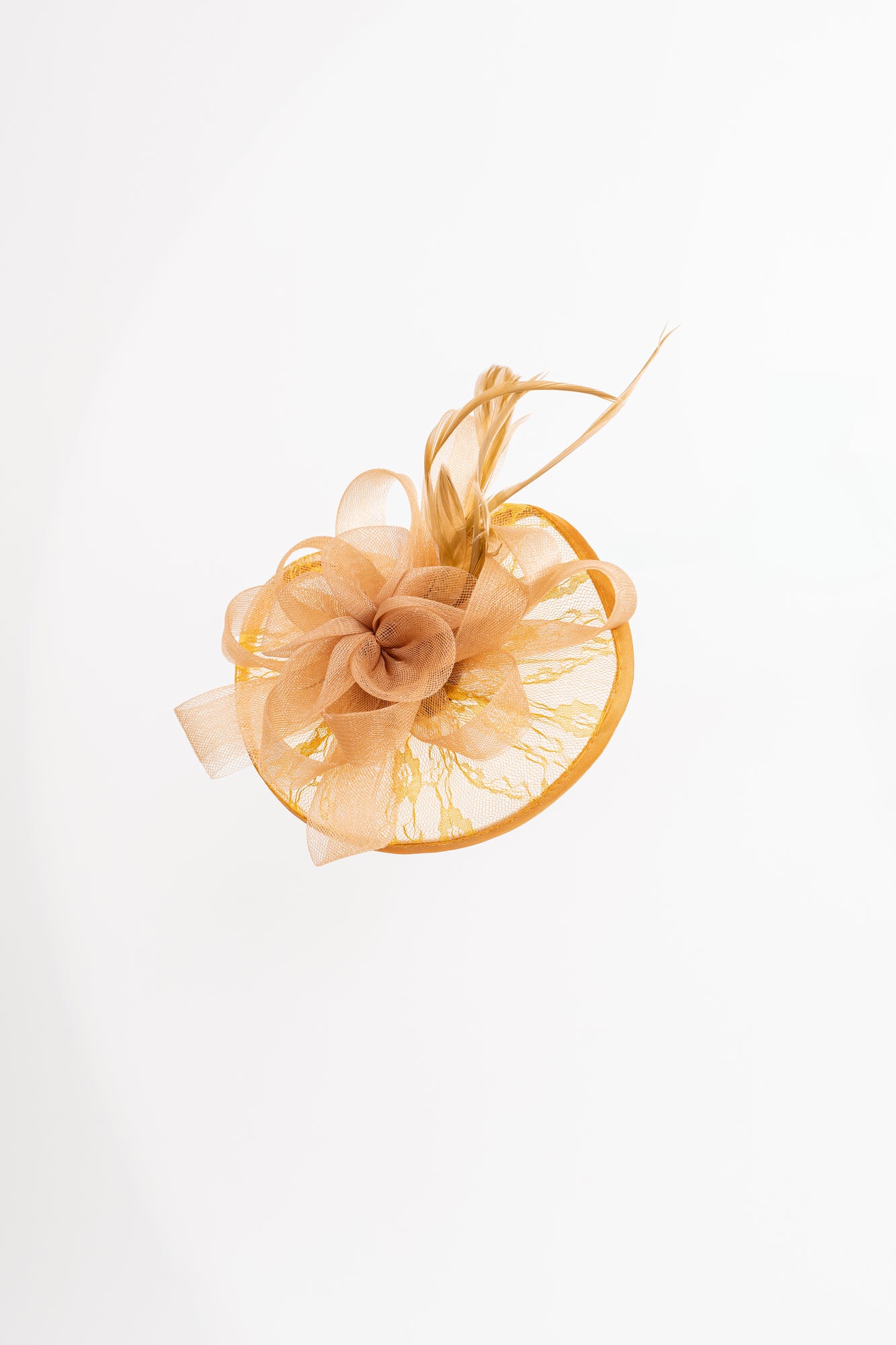 Lace Mesh Flower Fascinator Hat