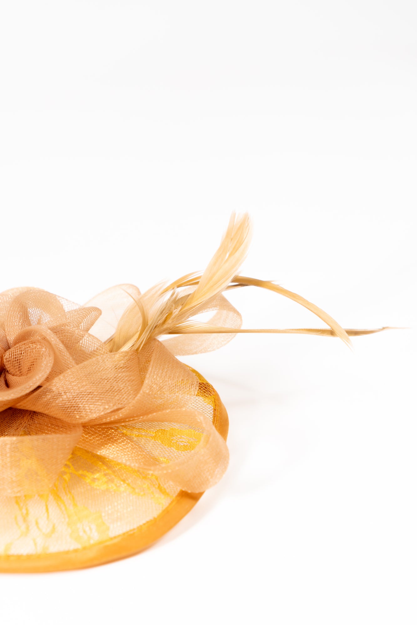 Lace Mesh Flower Fascinator Hat