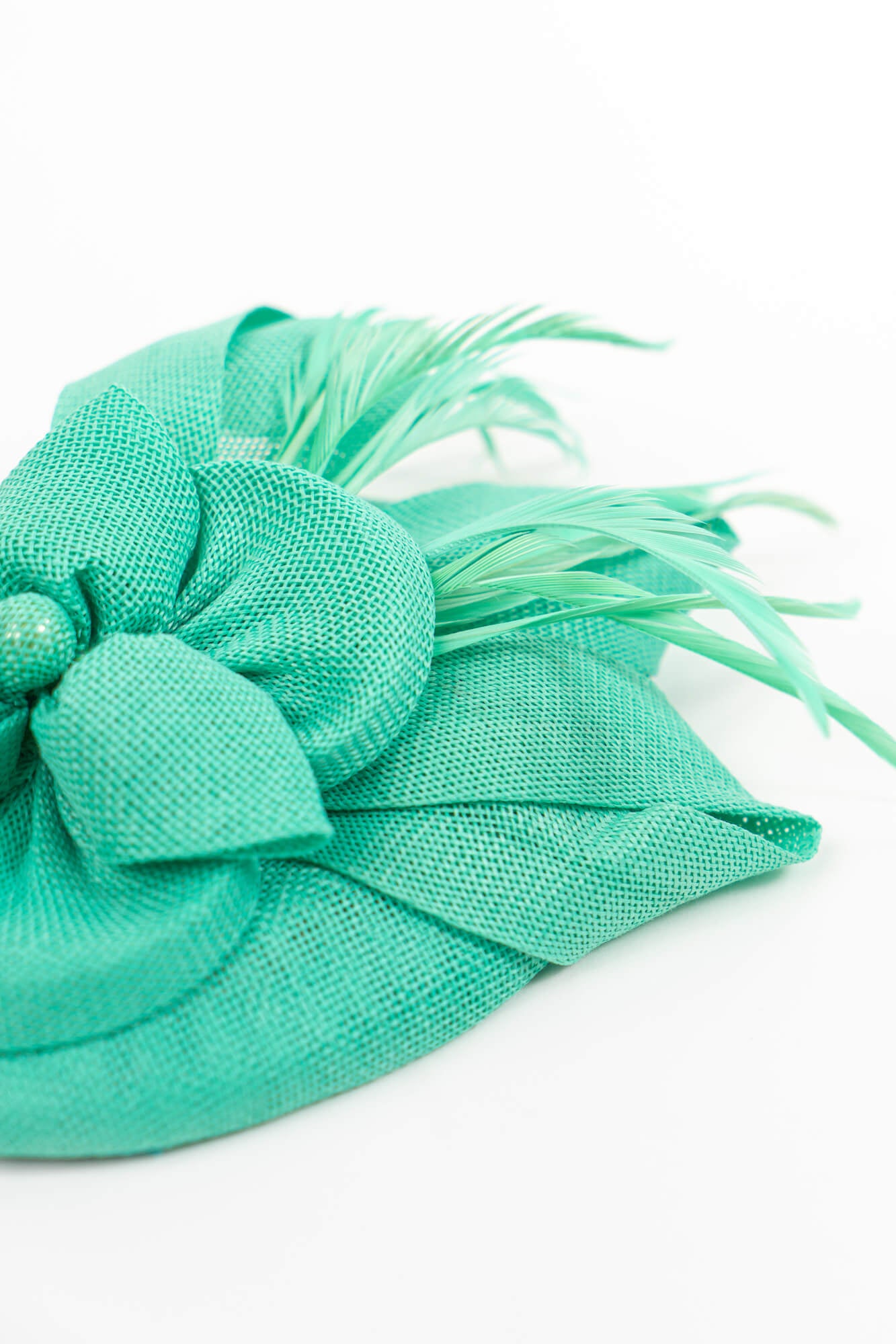 Large Bow Knot Linen Fascinator Hat