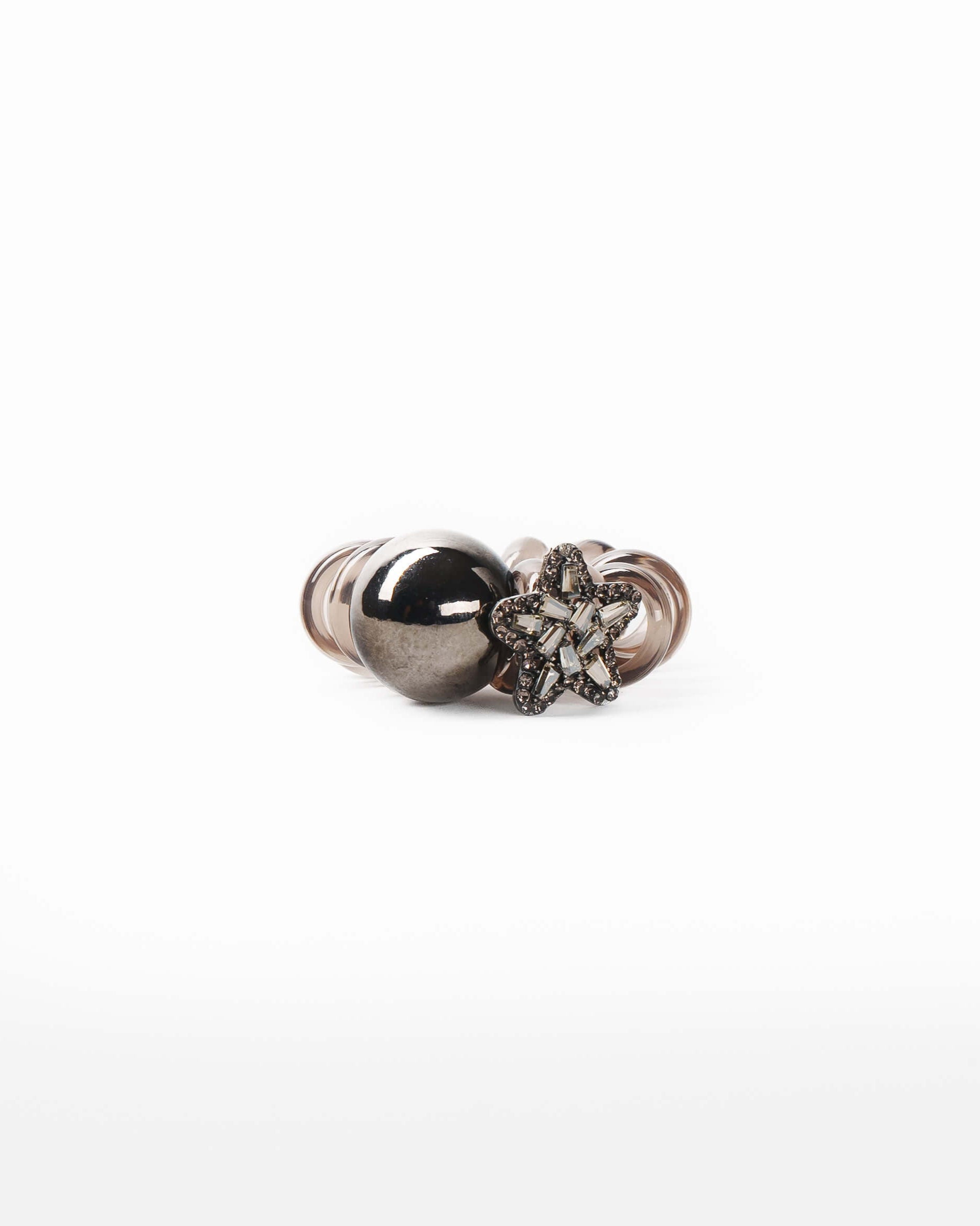Crystal Star Coil Hair Tie
