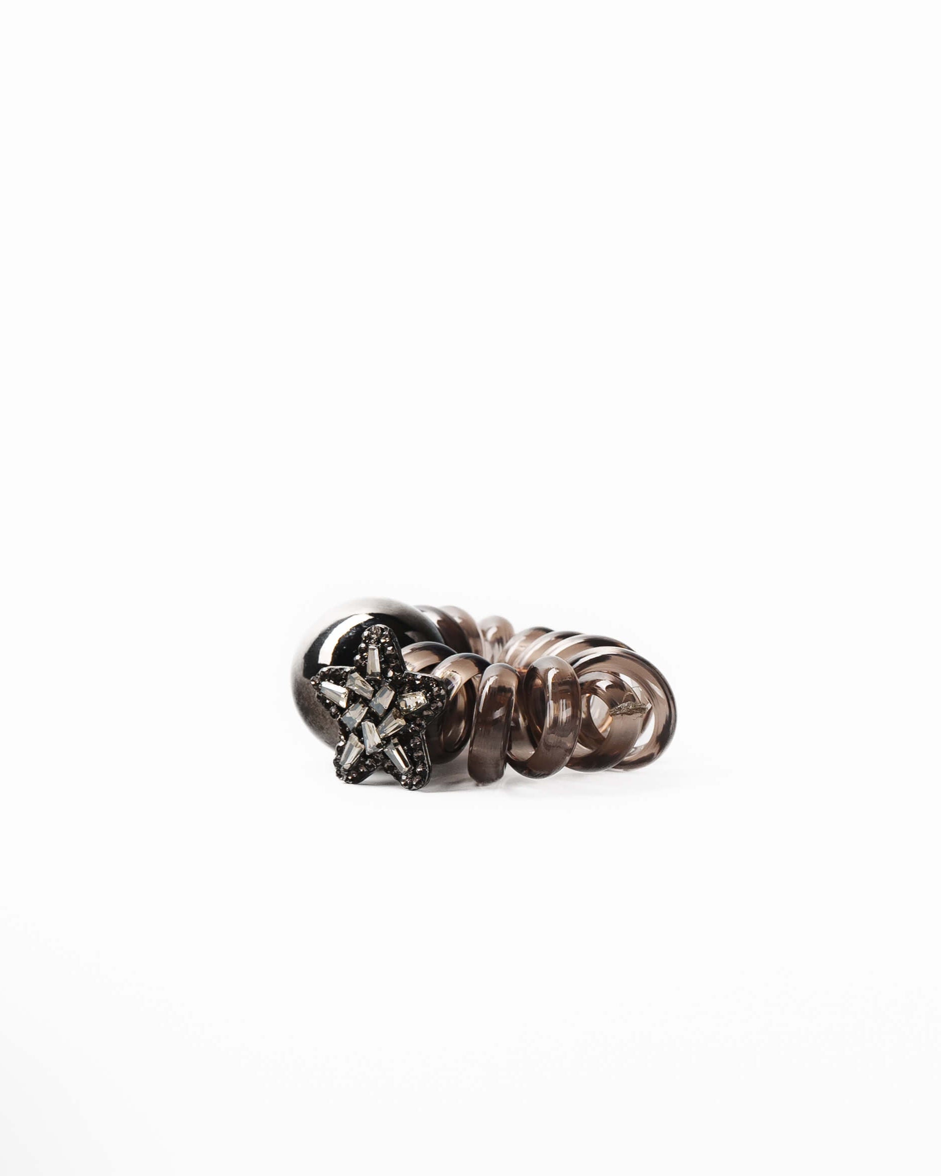 Crystal Star Coil Hair Tie