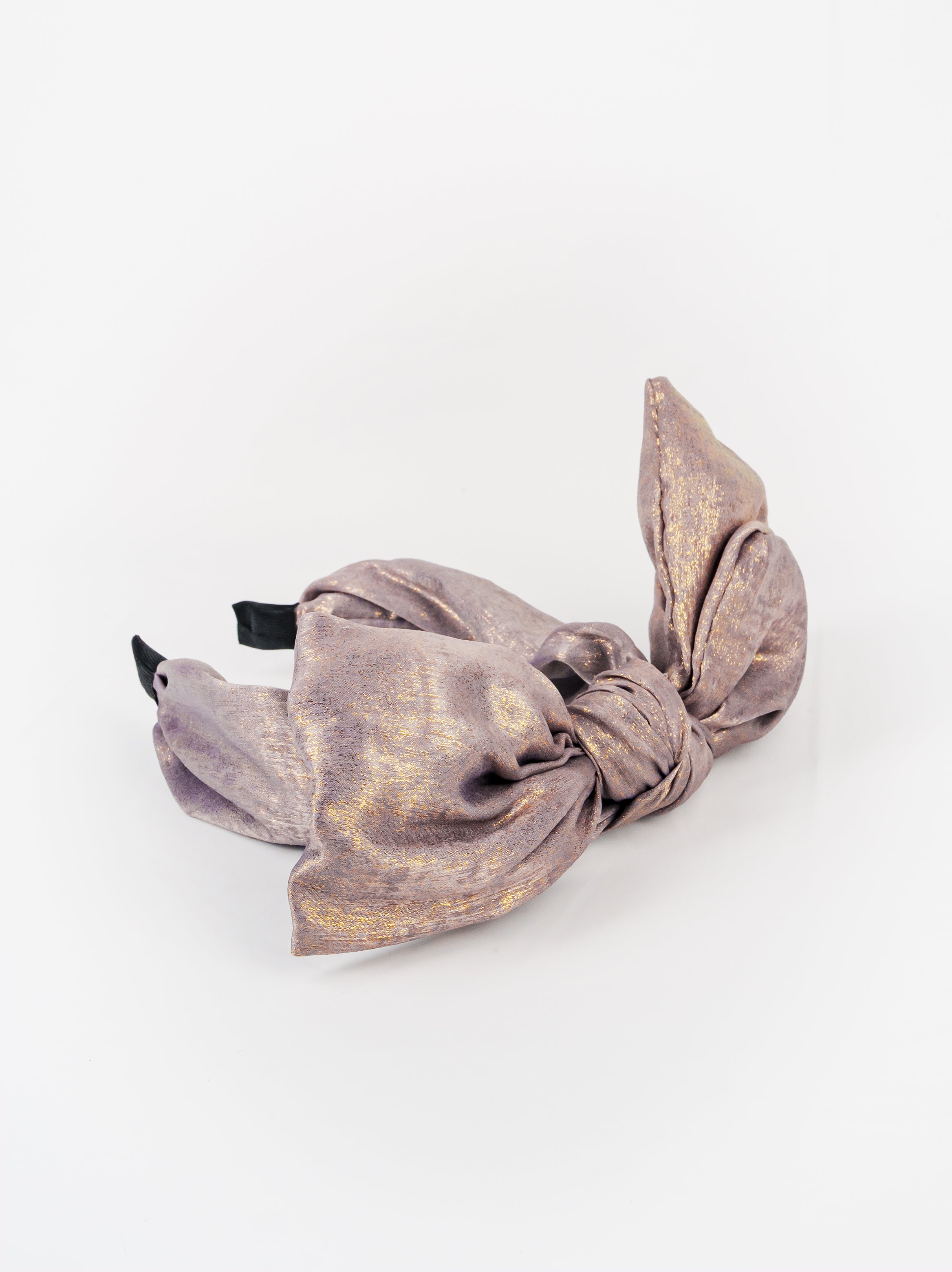 Silver Metallic Knot Headband