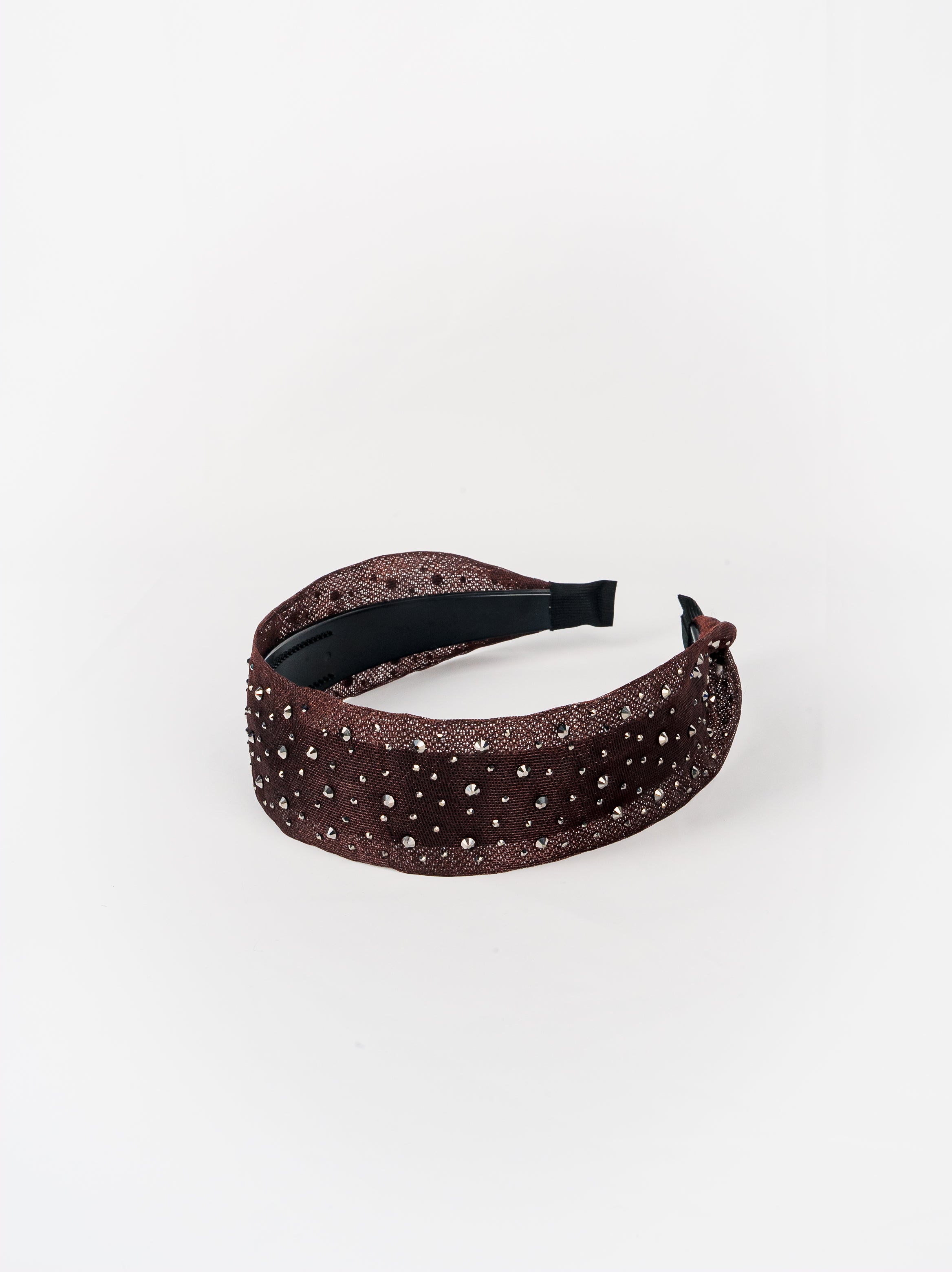 Chocolate Sequin Wide Headband