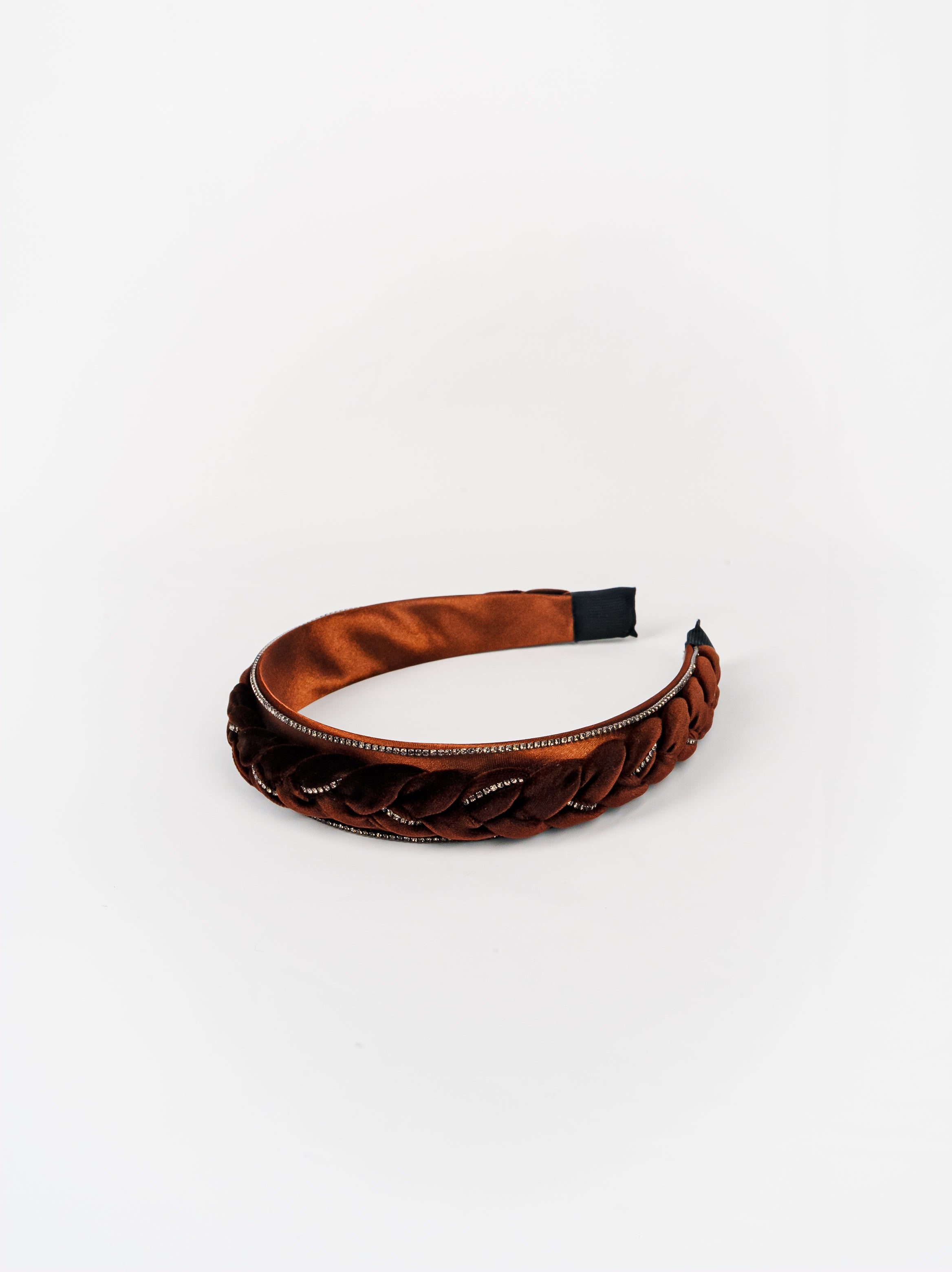 Velvet Crystal-Braid Headband
