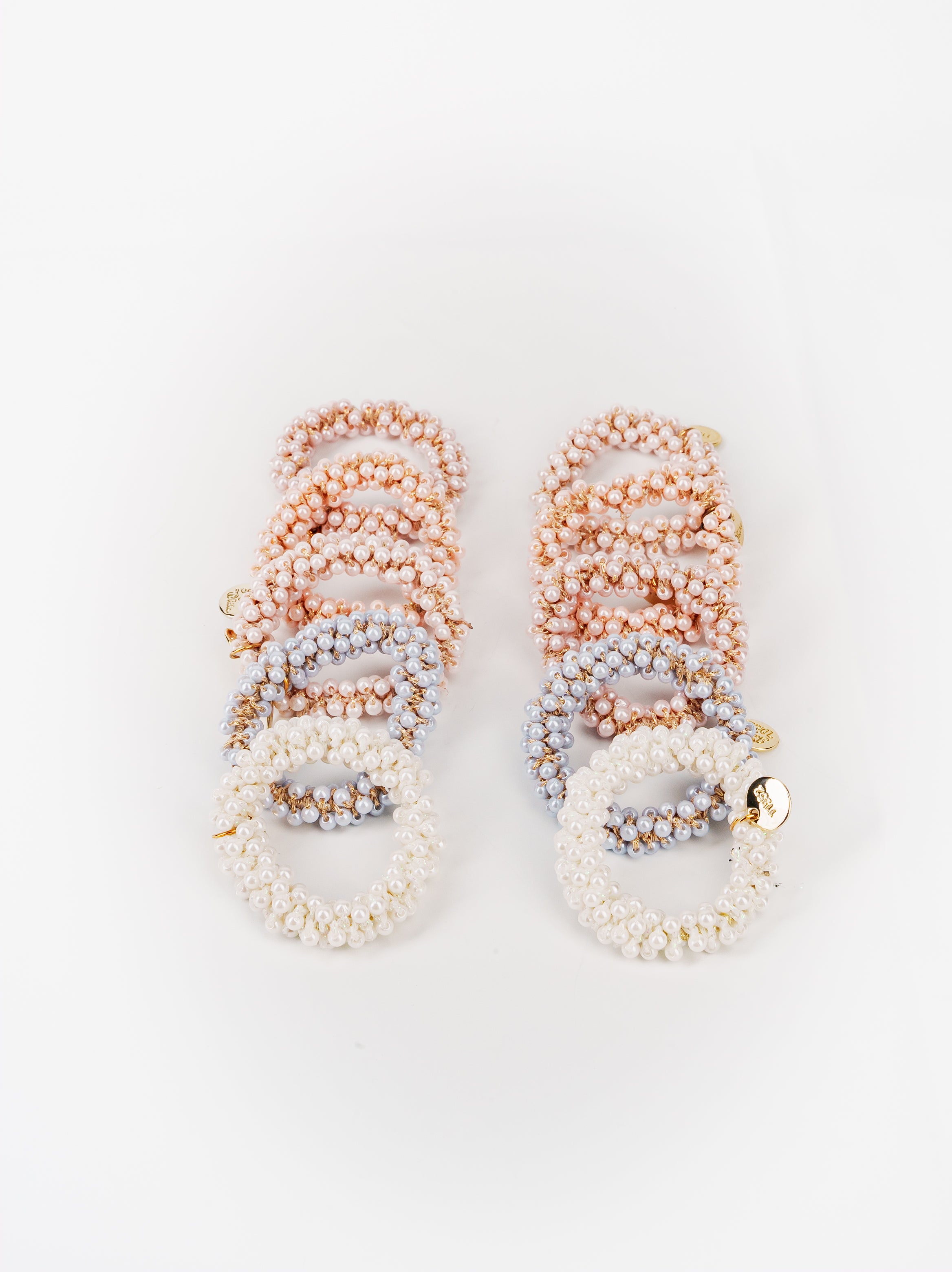 Pearl Cluster Hair Tie Set