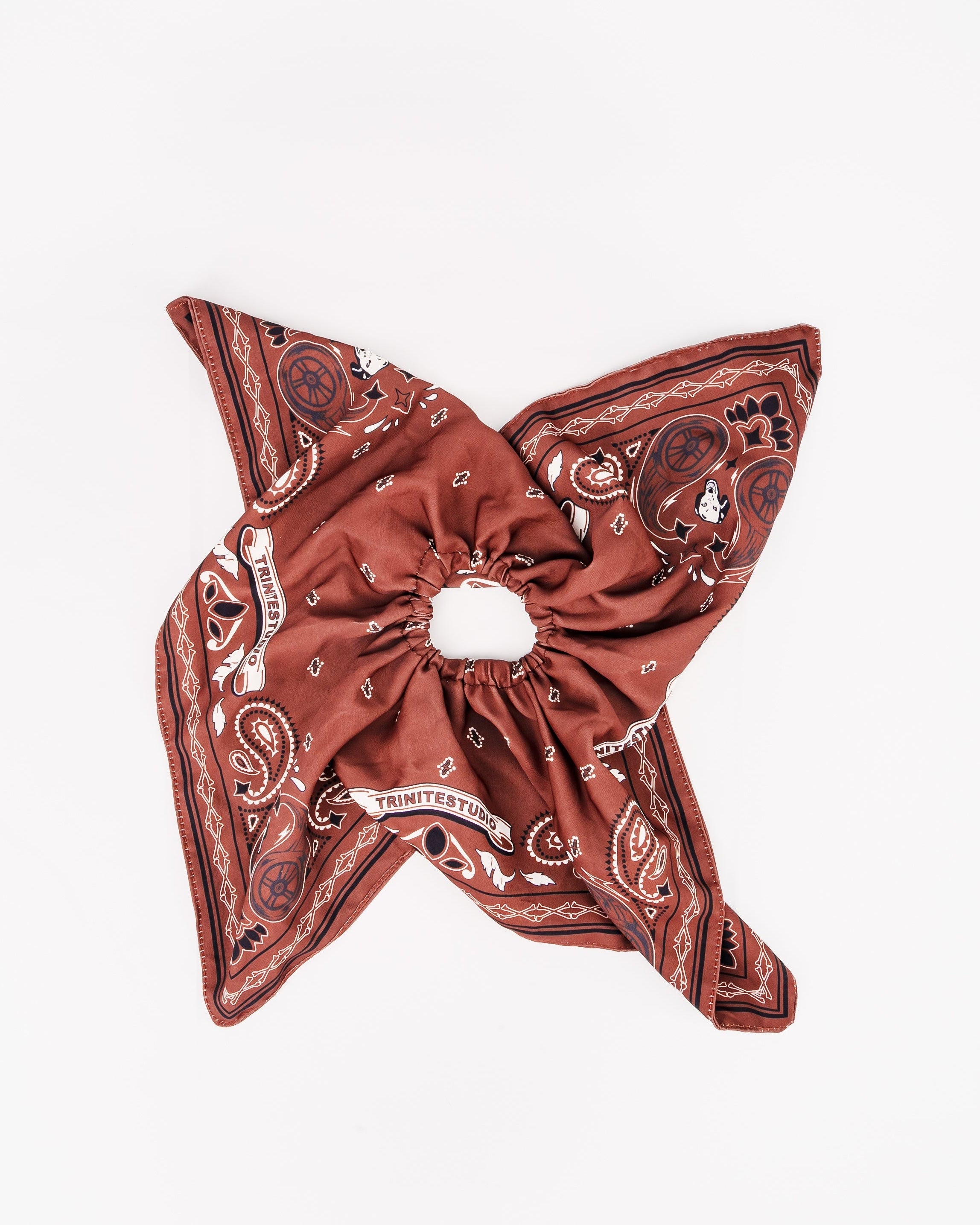Paisley Bandana Hair Scrunchie