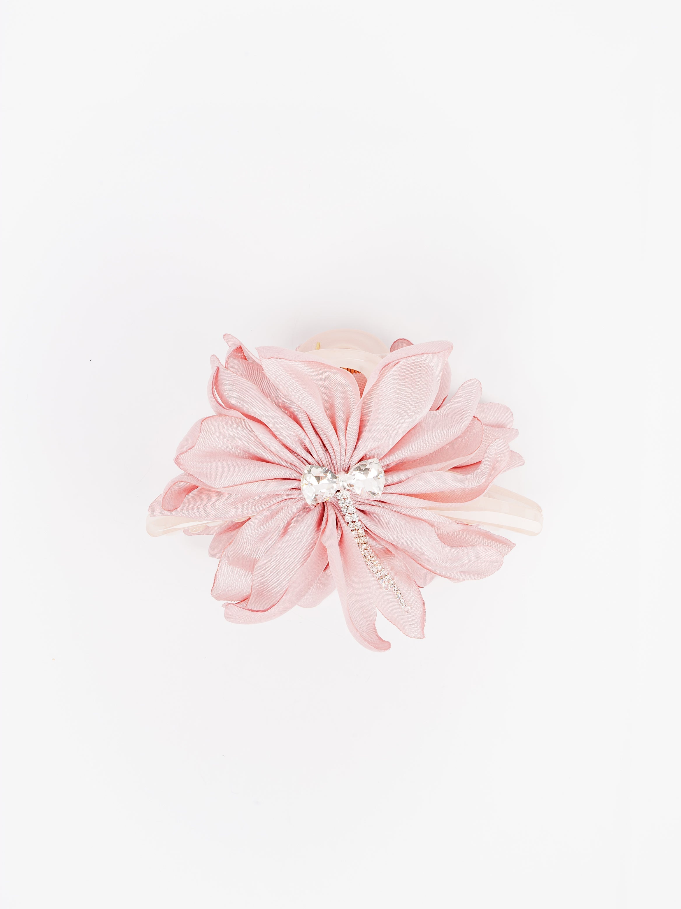 Satin Dahlia Flower Hair Claw