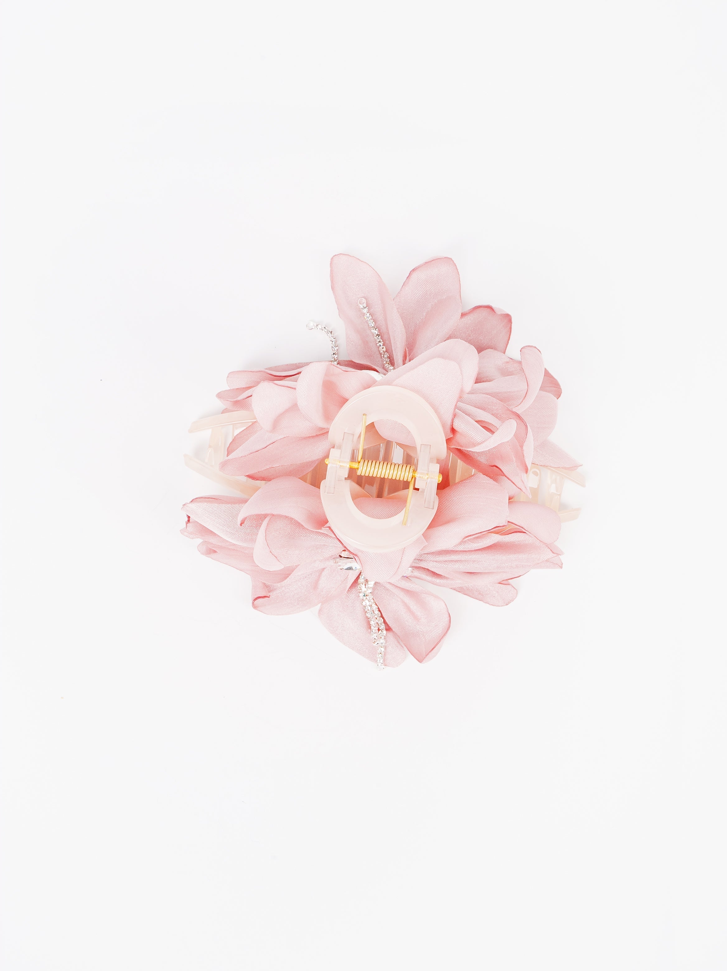 Satin Dahlia Flower Hair Claw
