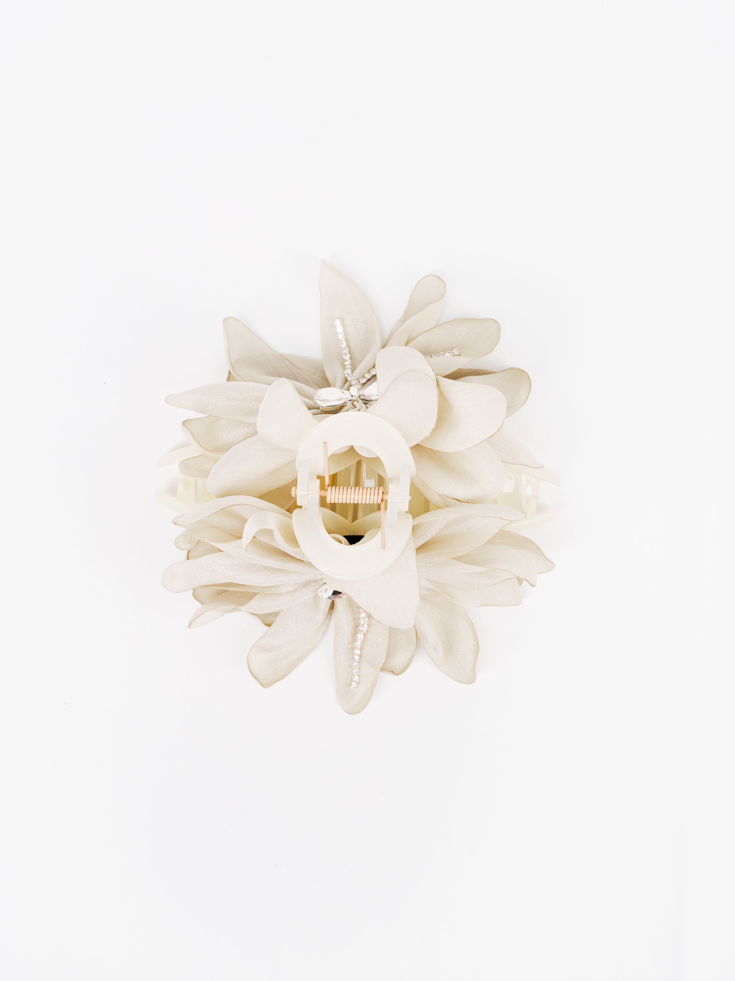 Satin Dahlia Flower Hair Claw
