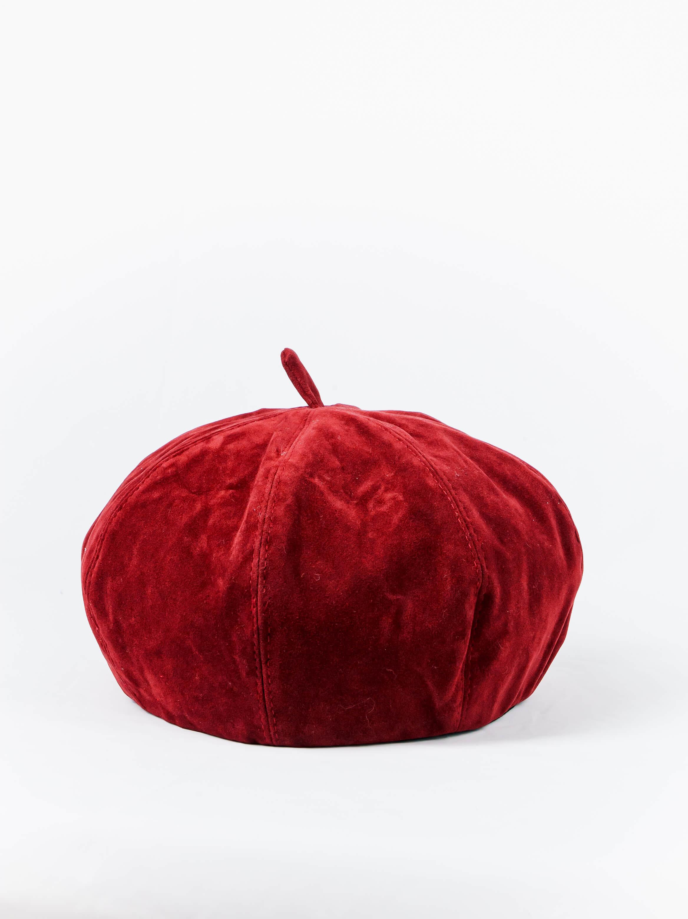 Faux Suede Beret Cap