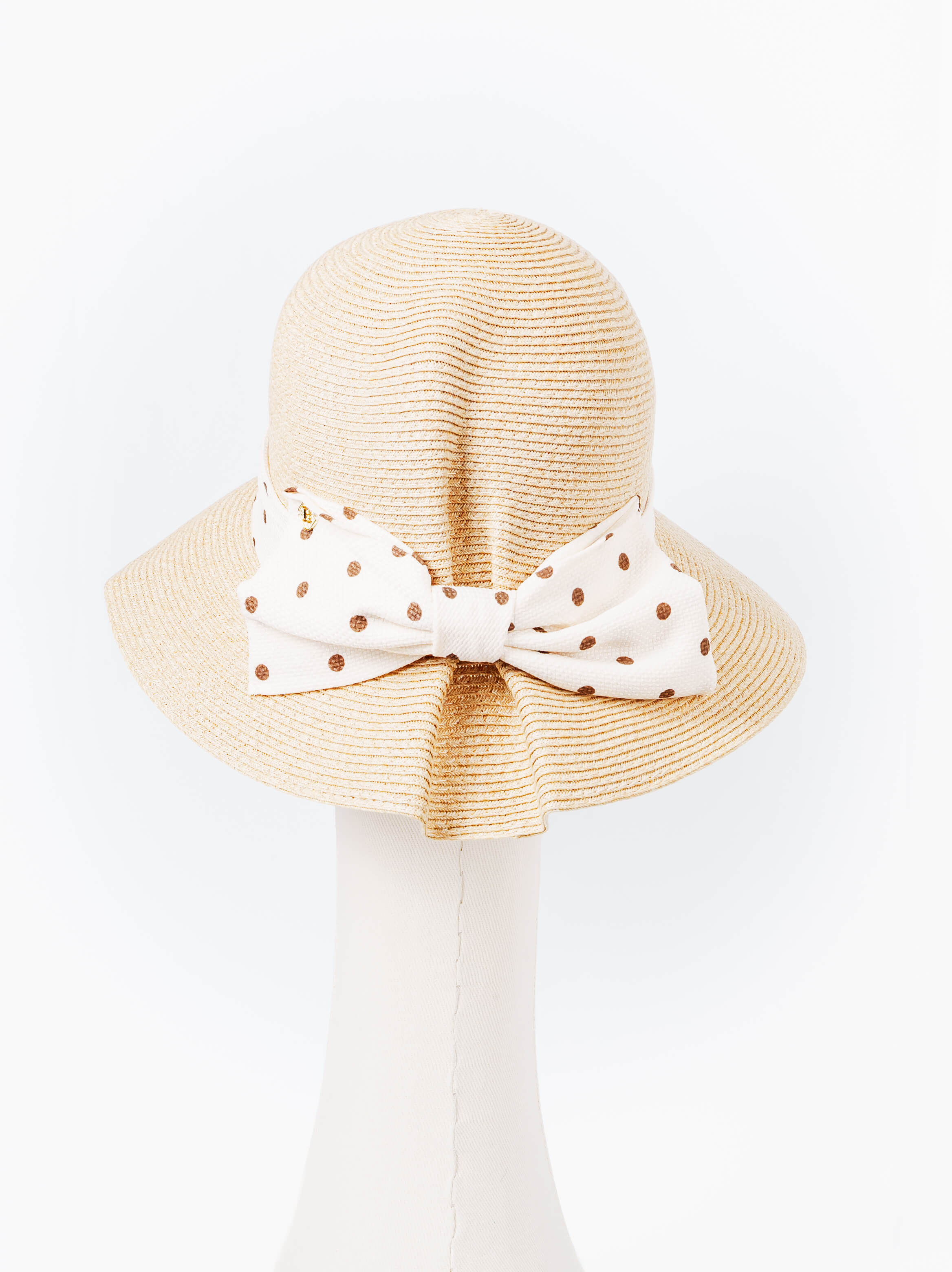 Polka Dot Bow Sun Hat