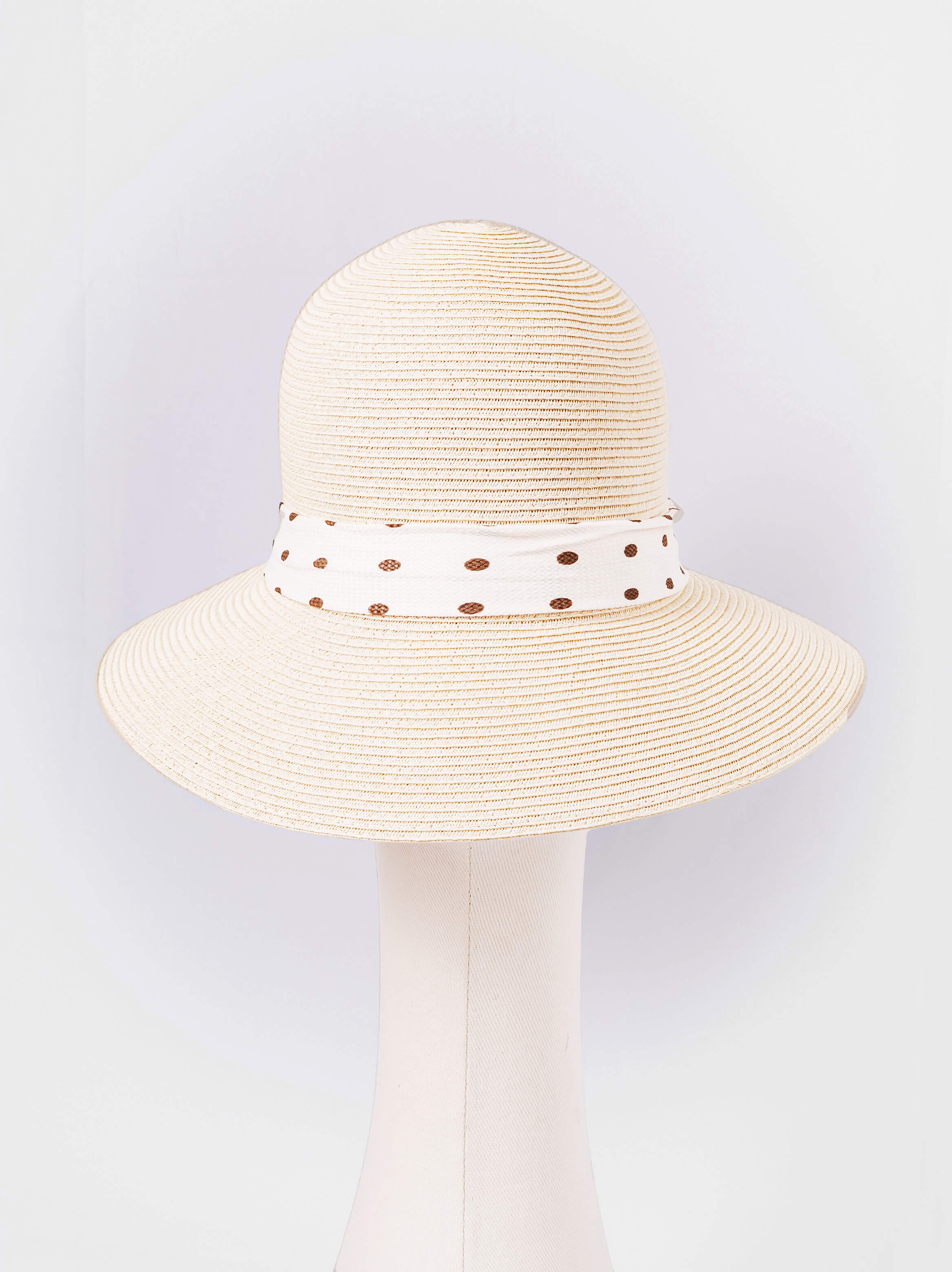 Polka Dot Bow Sun Hat