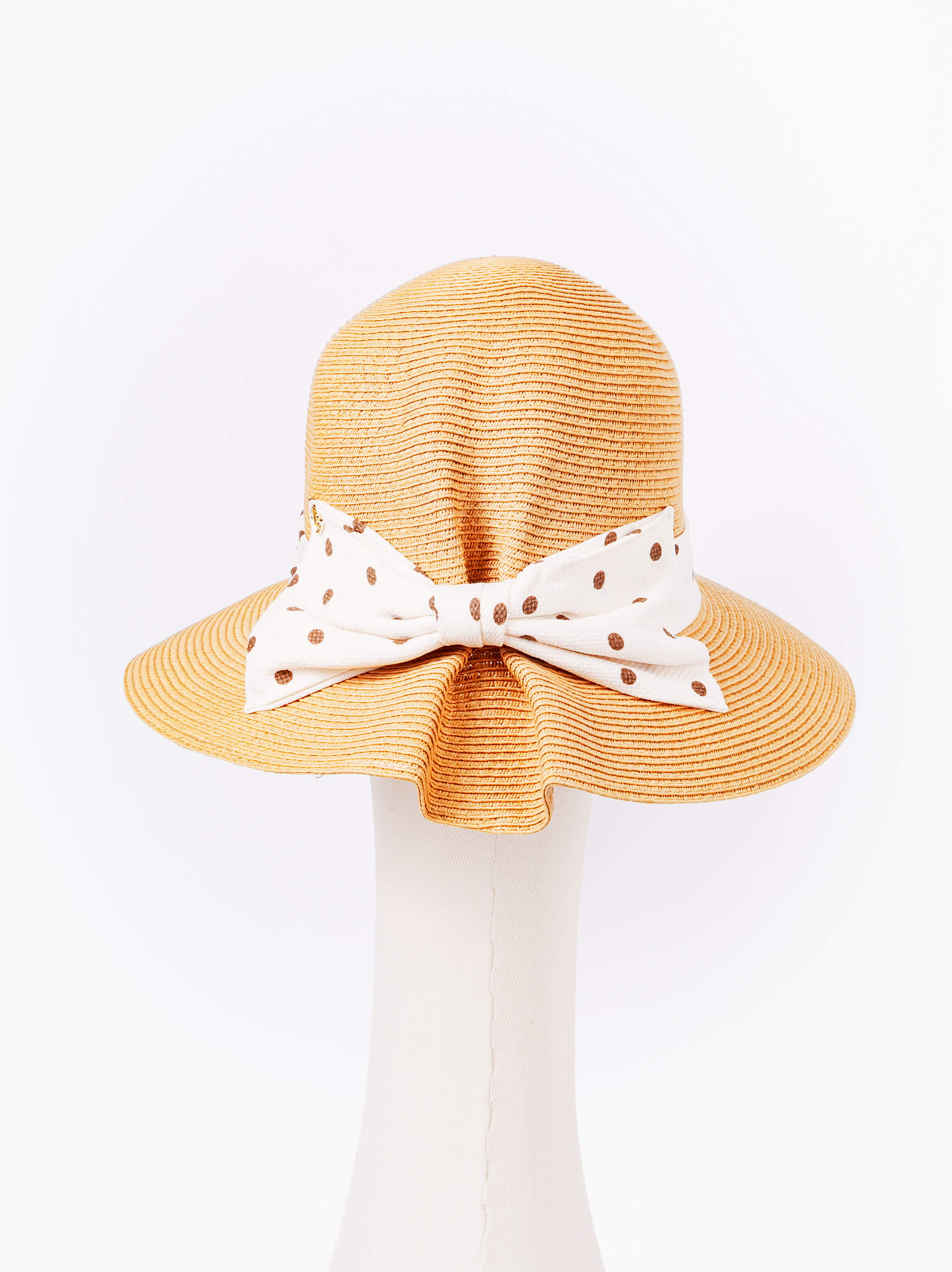 Polka Dot Bow Sun Hat
