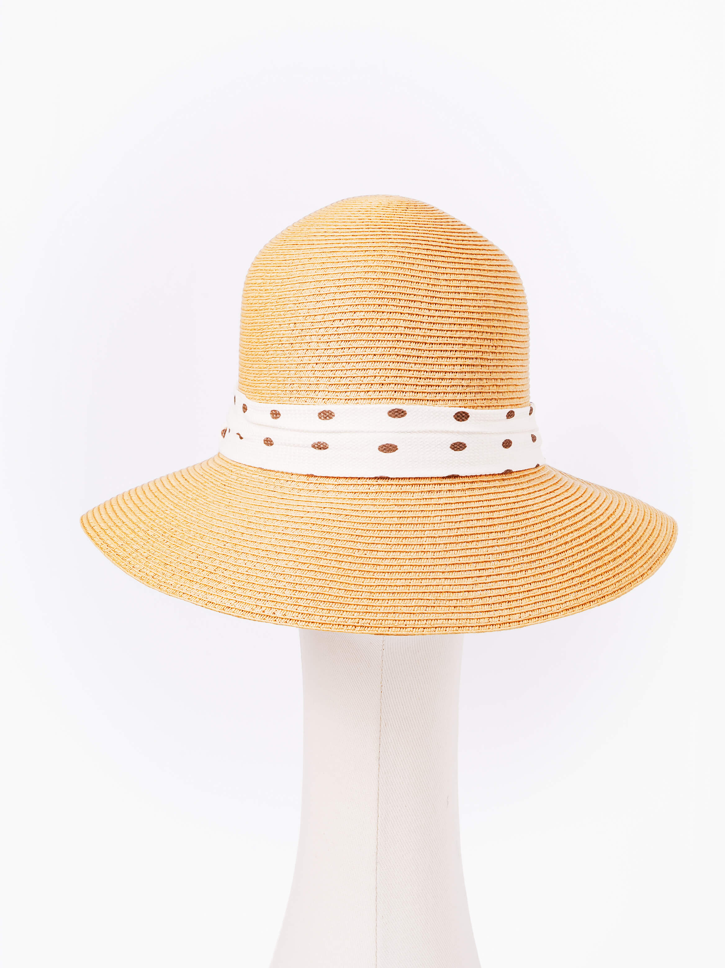 Polka Dot Bow Sun Hat