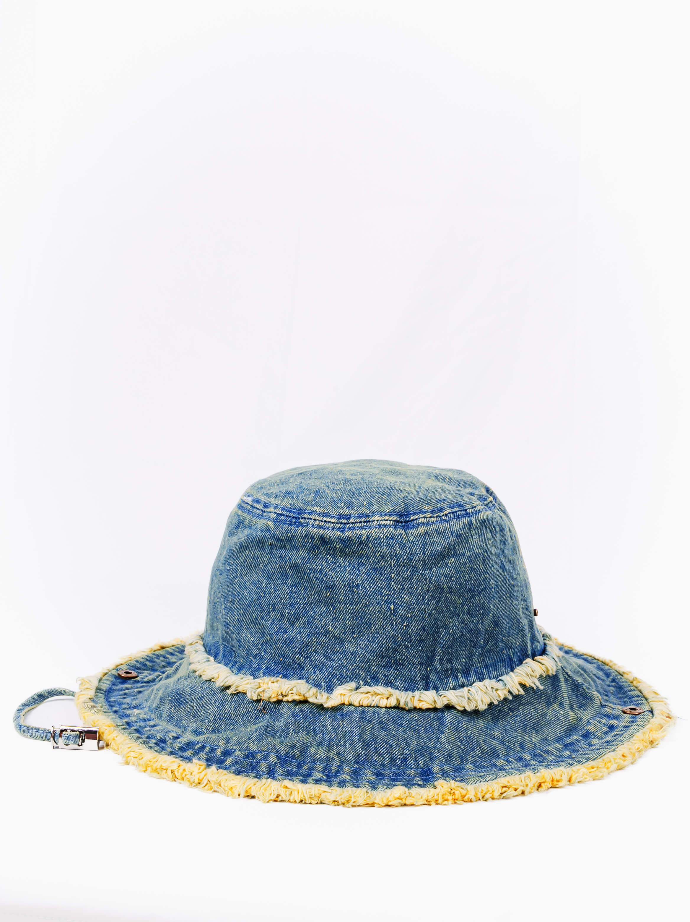 Frayed Edge Denim Sun Hat